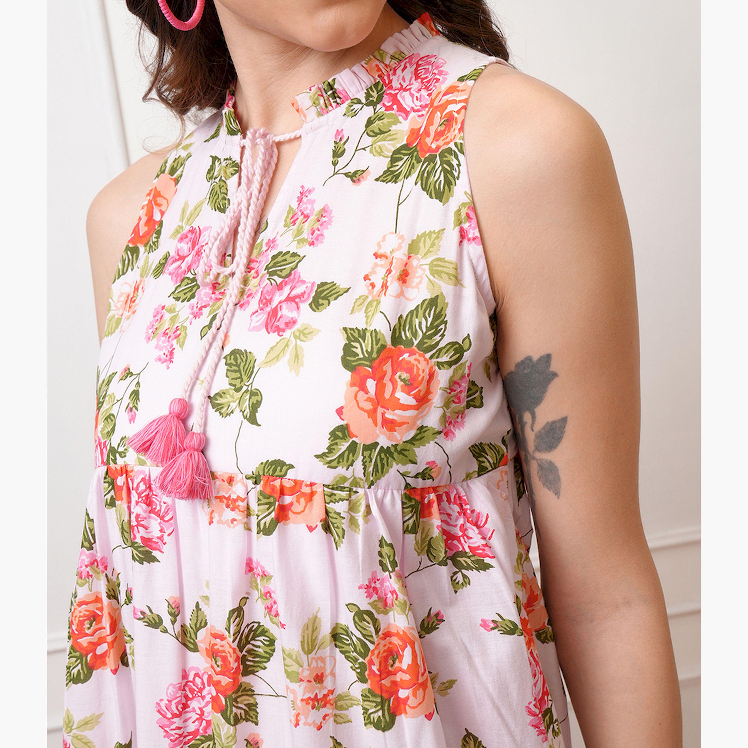 Vishudh X Styli Floral Print Maxi Dress-women-clothing-dresses-image-5