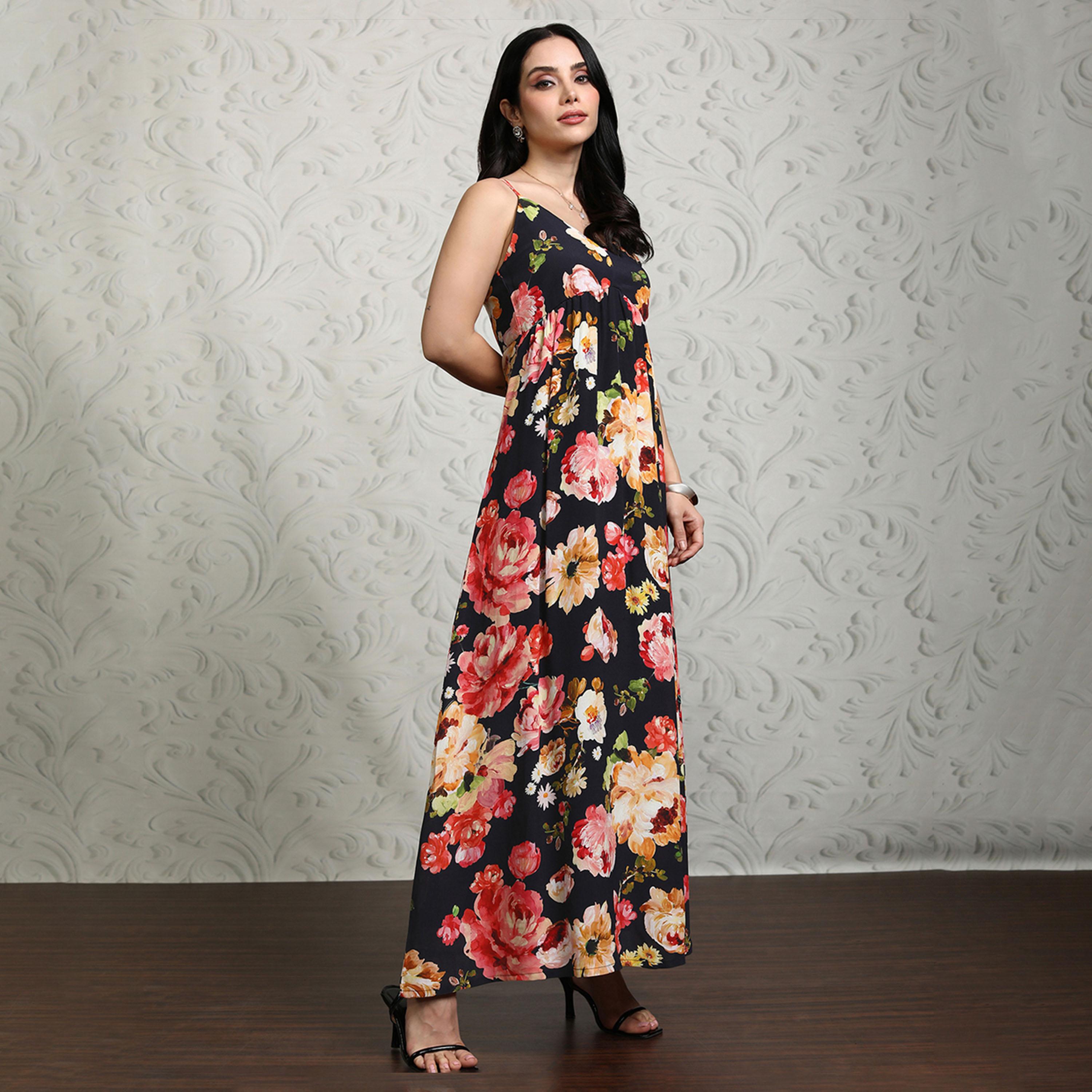 Vishudh X Styli Women Floral Printed Empire Maxi Dress-women-clothing-dresses-image-6