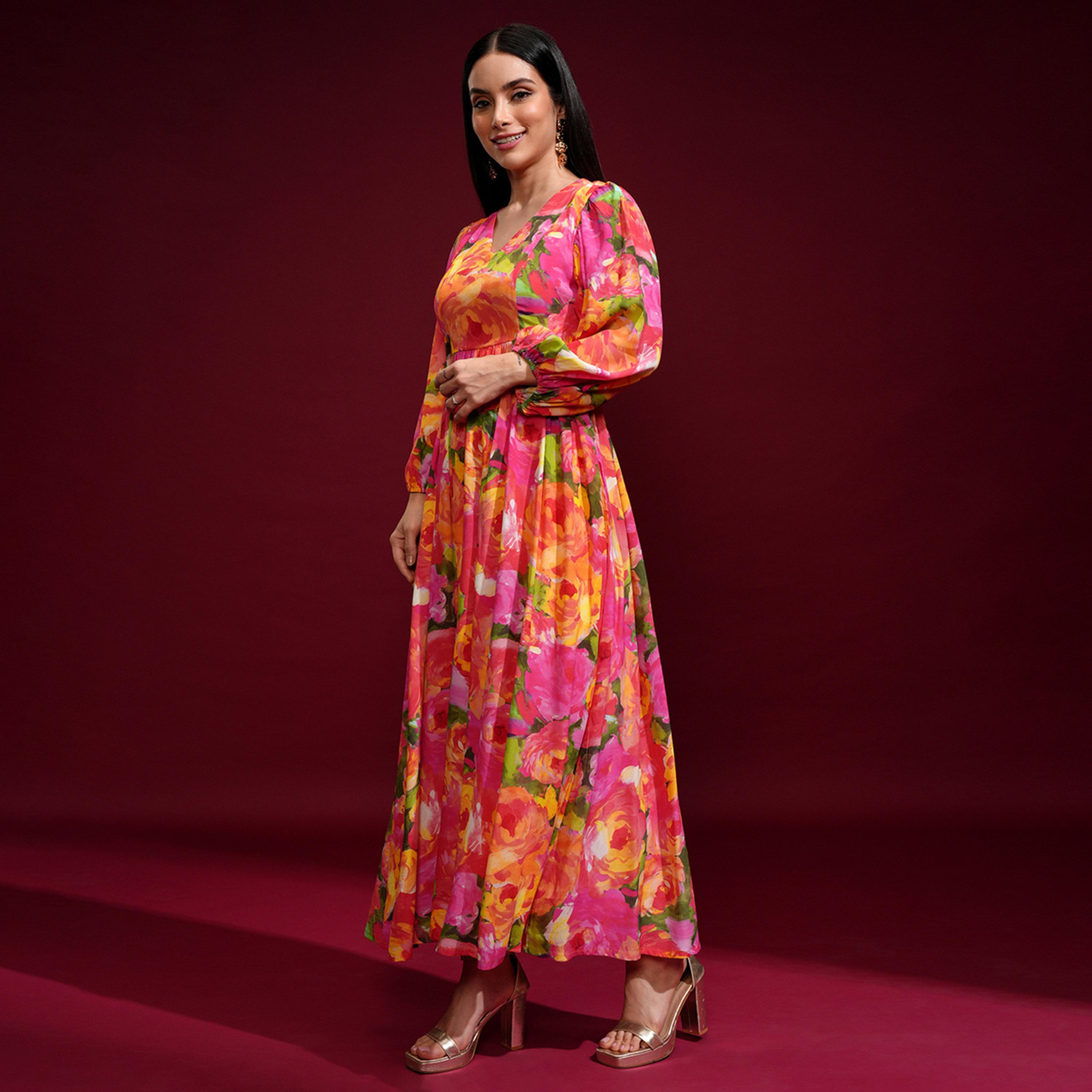 فيشود × ستايلي - فستان ماكسي بطبعة زهور-women-clothing-dresses-image-4