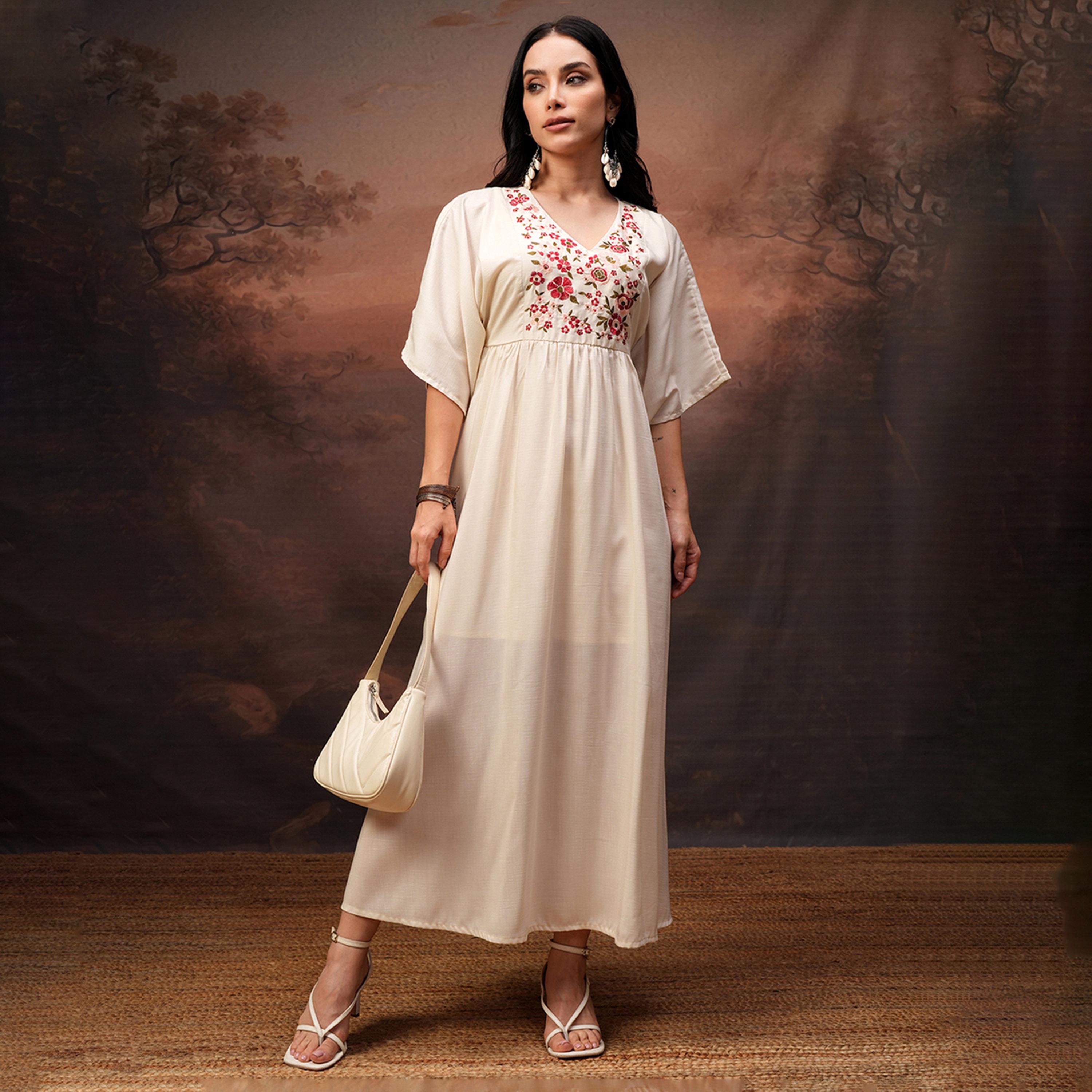 Vishudh X Styli Embroidered Fit and Flare Midi Dress-women-clothing-dresses-image-1