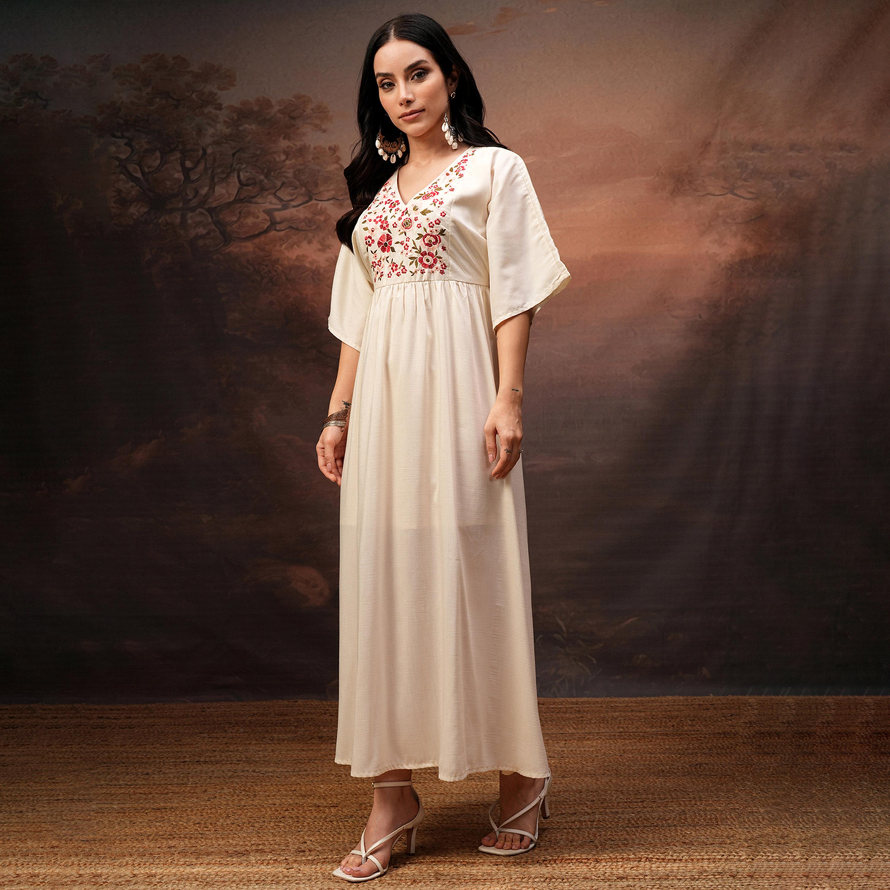 Vishudh X Styli Embroidered Fit and Flare Midi Dress-women-clothing-dresses-image-2