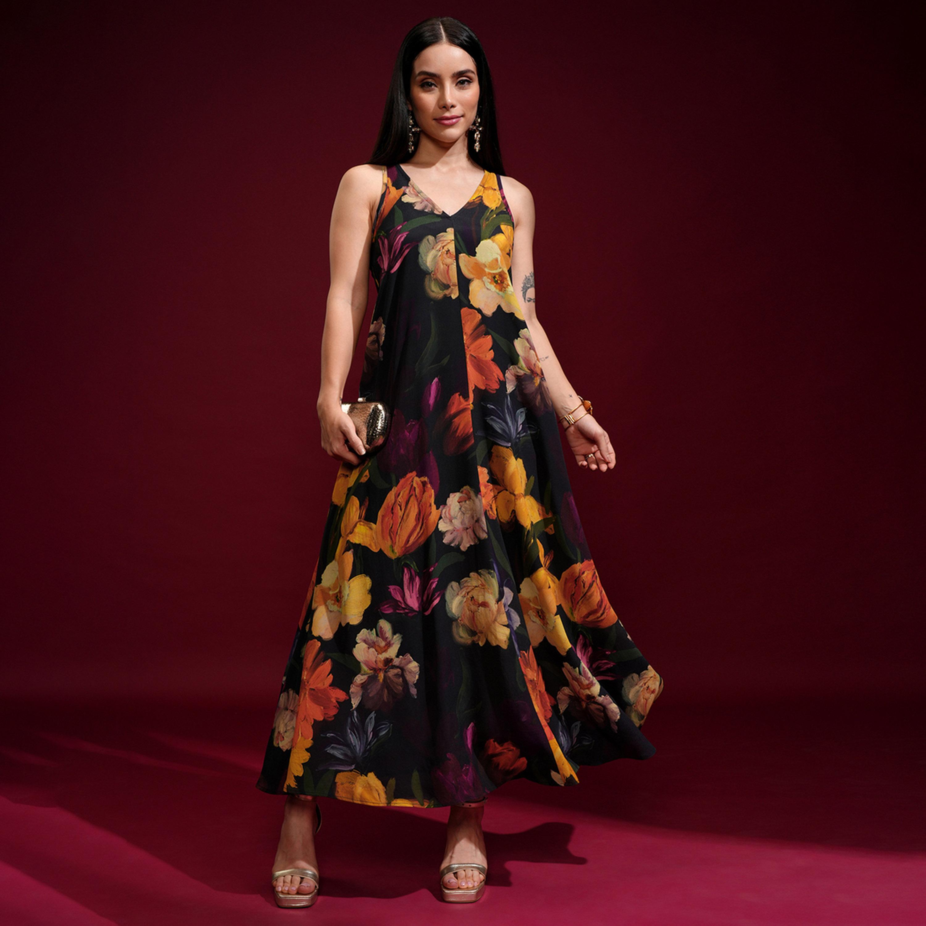 Vishudh X Styli Women Floral Print Maxi Dress-women-clothing-dresses-image-1