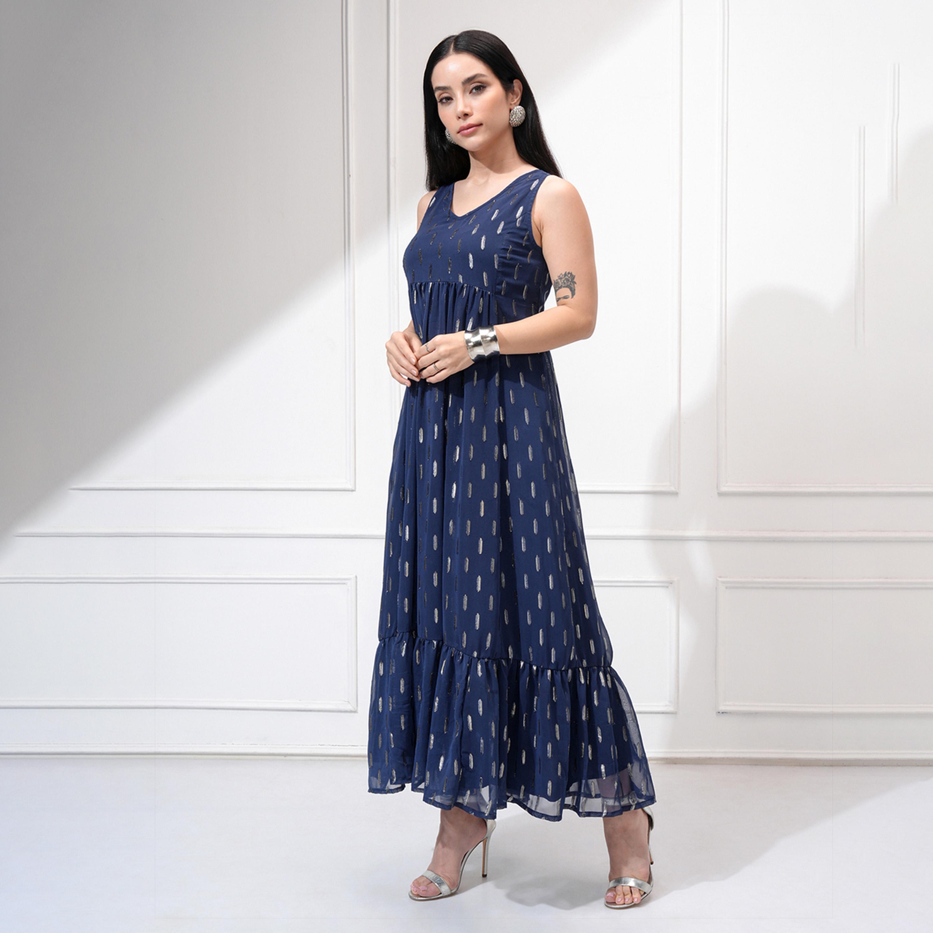 فيشود × ستايلي - فستان نسائي بقصّة واسعة مطبوع بزخارف عرقية-women-clothing-dresses-image-2