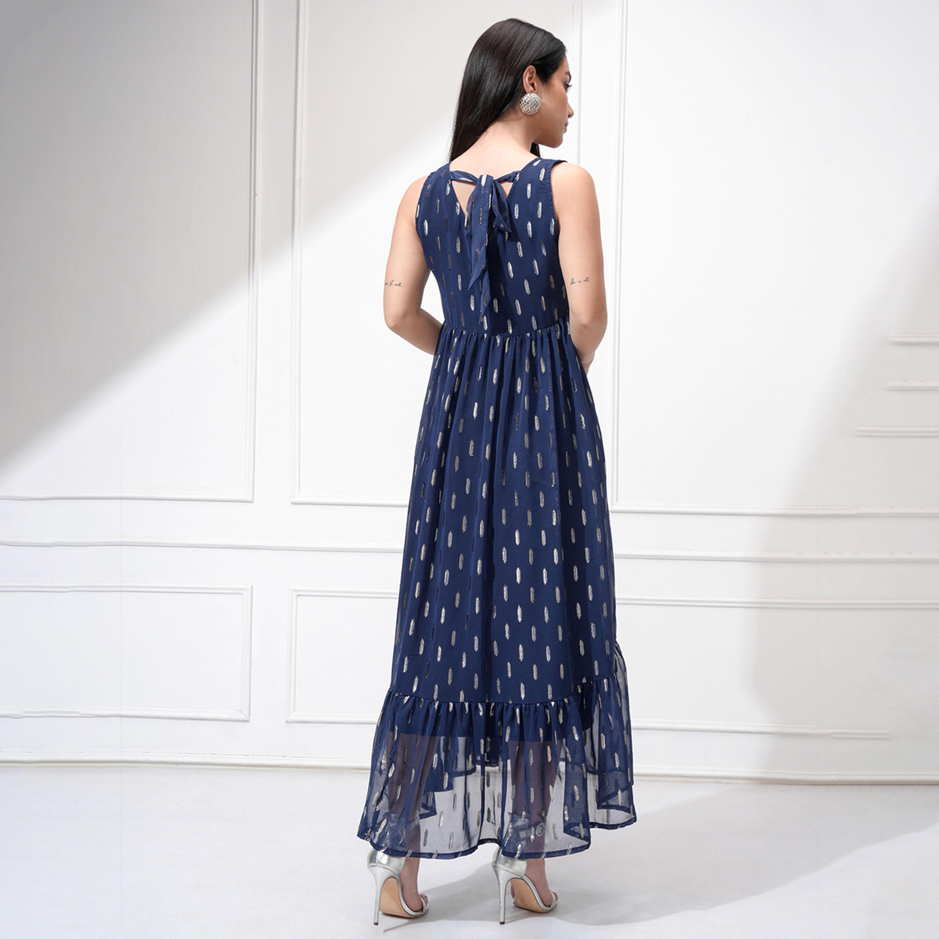 فيشود × ستايلي - فستان نسائي بقصّة واسعة مطبوع بزخارف عرقية-women-clothing-dresses-image-3