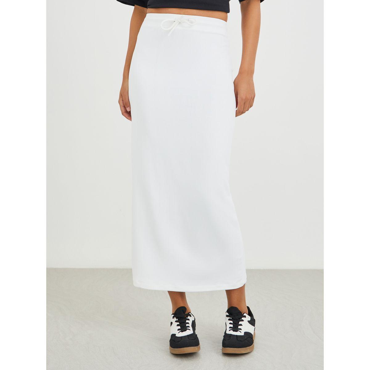 Styli Solid Knitted Terry Shift Midi Skirt-women-clothing-bottoms-skirts-image-2