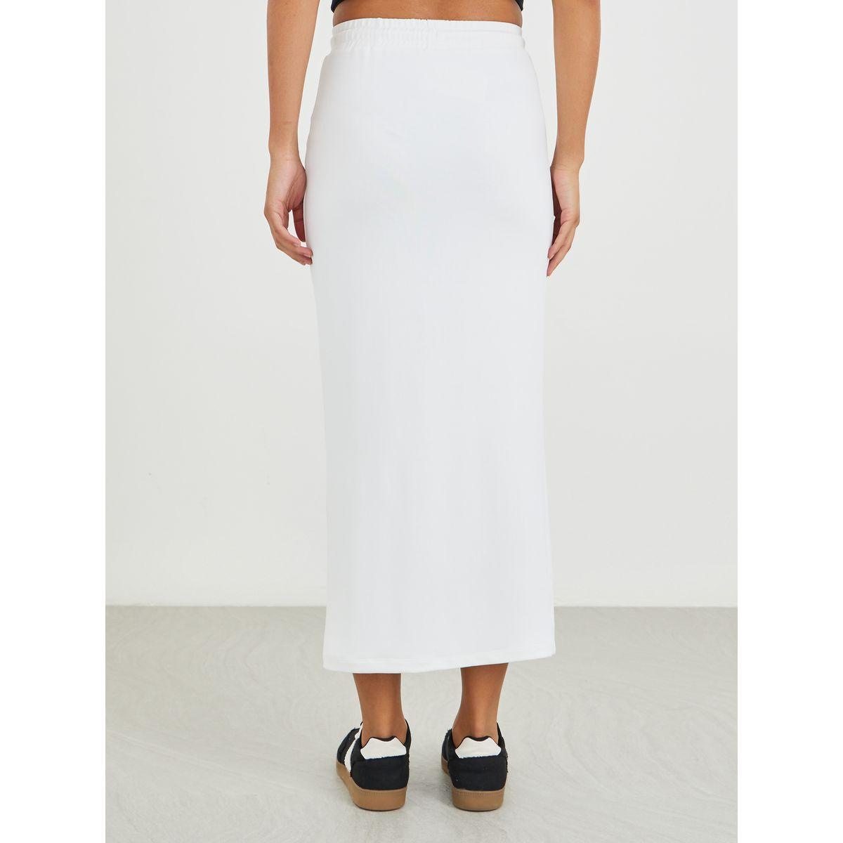 تنورة ميدي سادة بتفاصيل محبوكة-women-clothing-bottoms-skirts-image-4