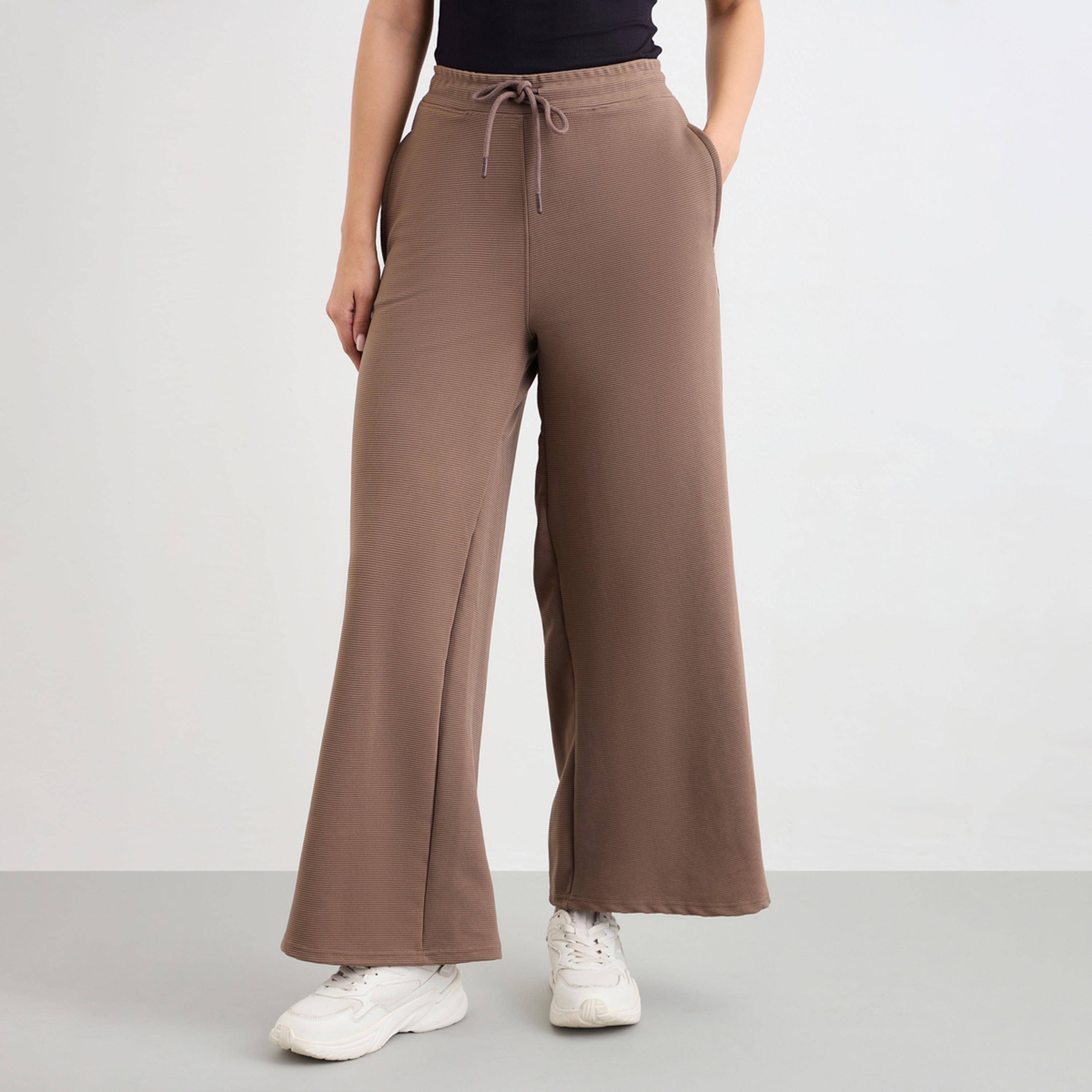 Styli Wide Leg Joggers with Side Pocket-women-clothing-bottoms-joggers-image-1