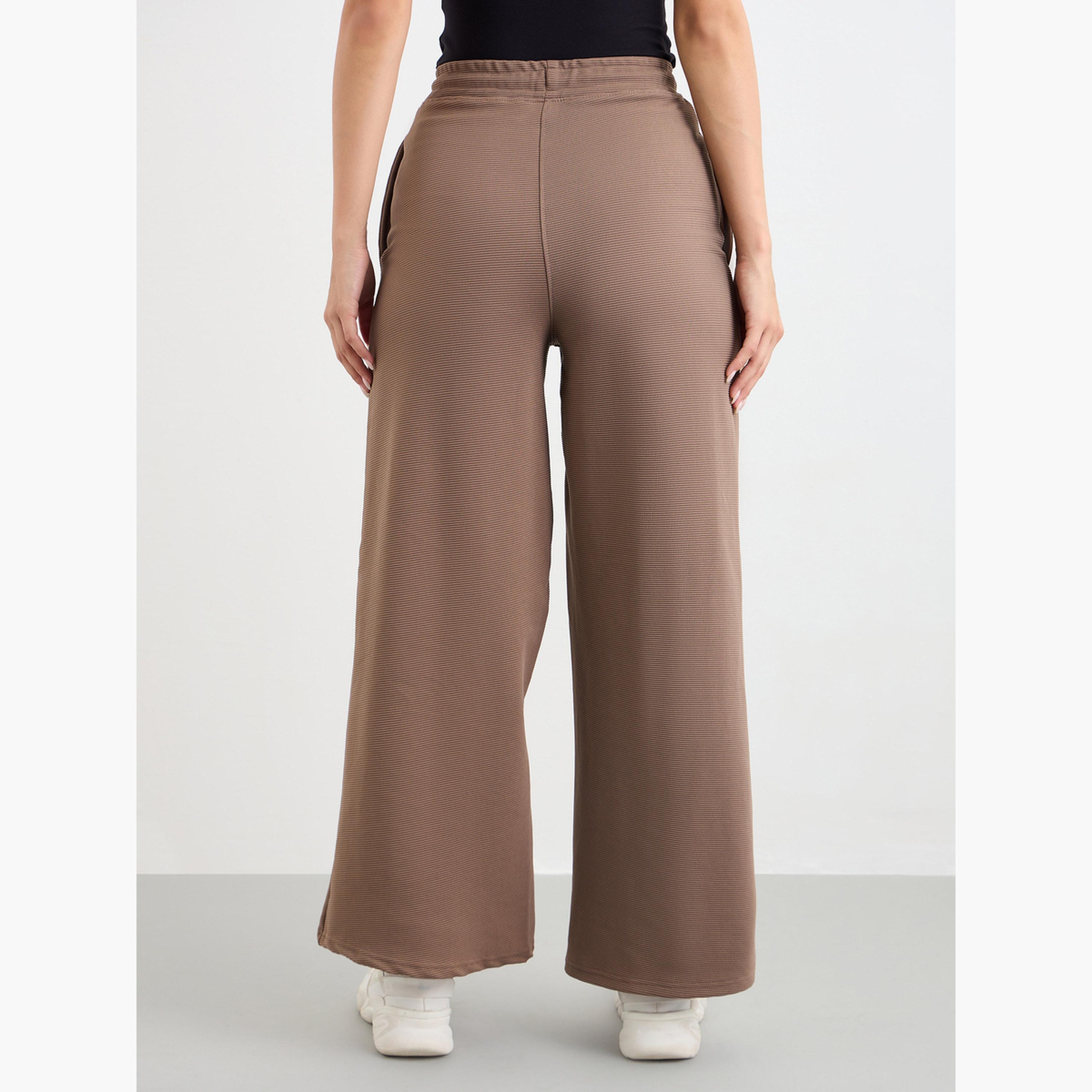 Styli Wide Leg Joggers with Side Pocket-women-clothing-bottoms-joggers-image-4
