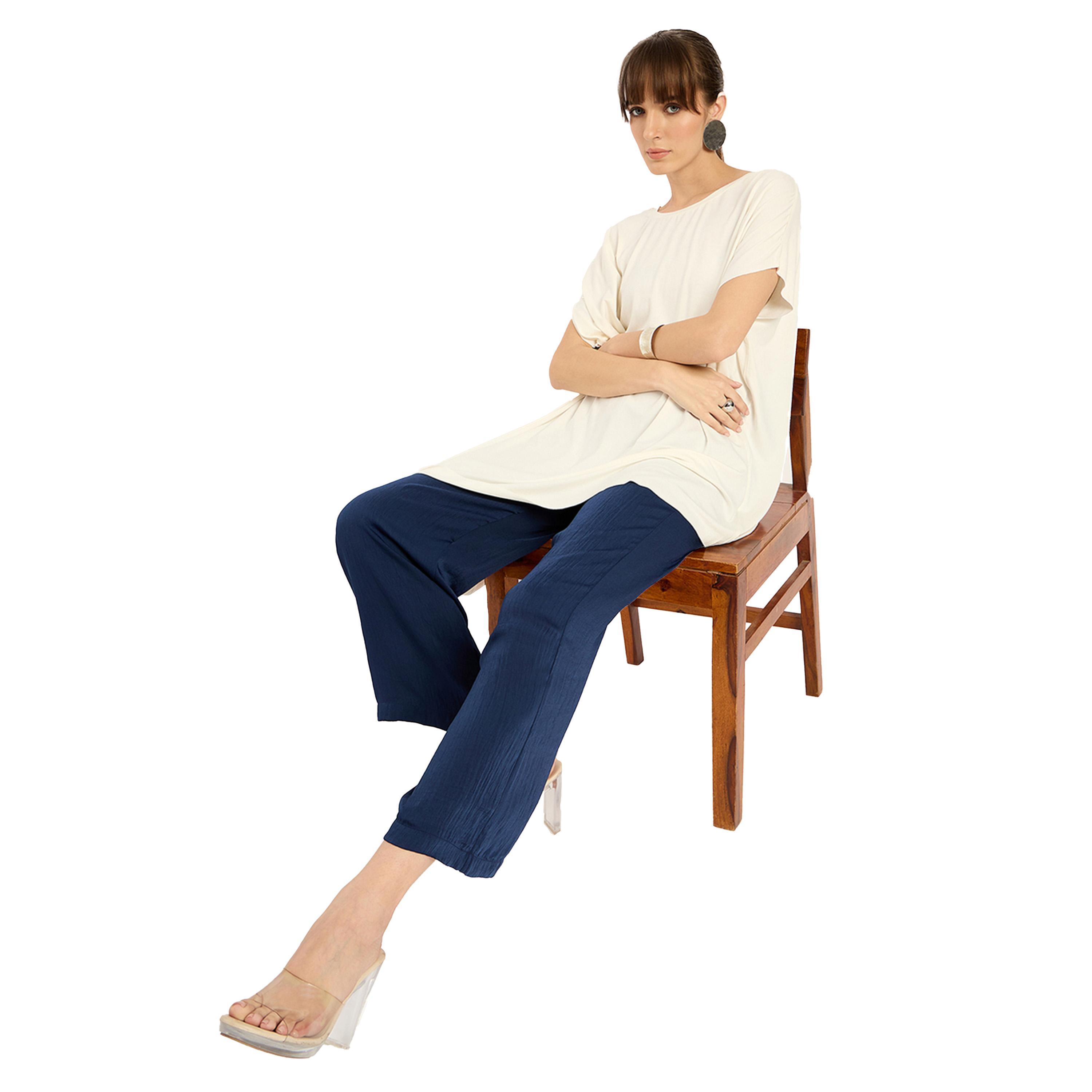 Femmella X Styli Solid Satin Pleated Straight Pants-women-clothing-bottoms-trousers-image-6