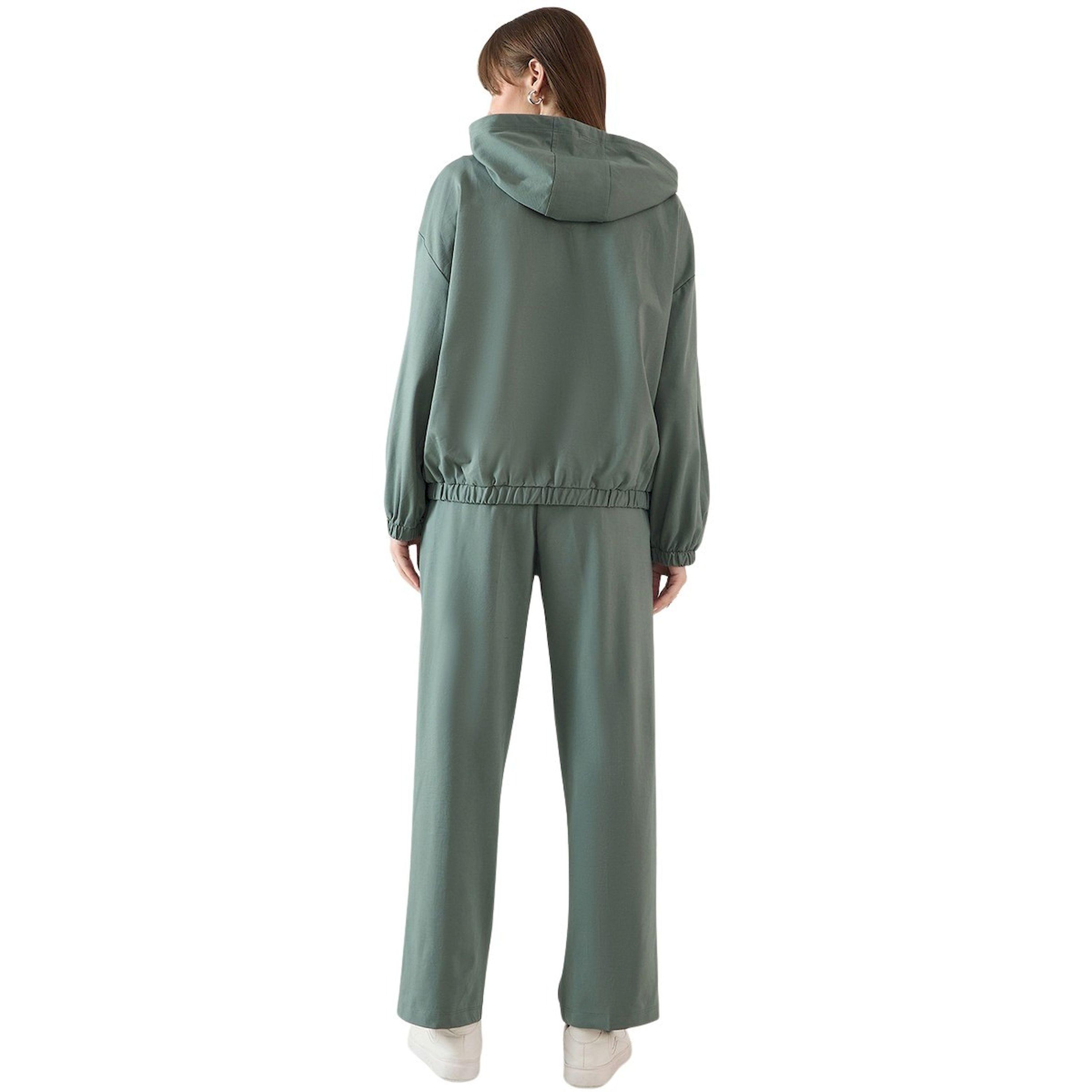 فيميلا × ستايلي-  هوديي وسروال بنصف سحاب سادة-women-clothing-coordsets-image-2