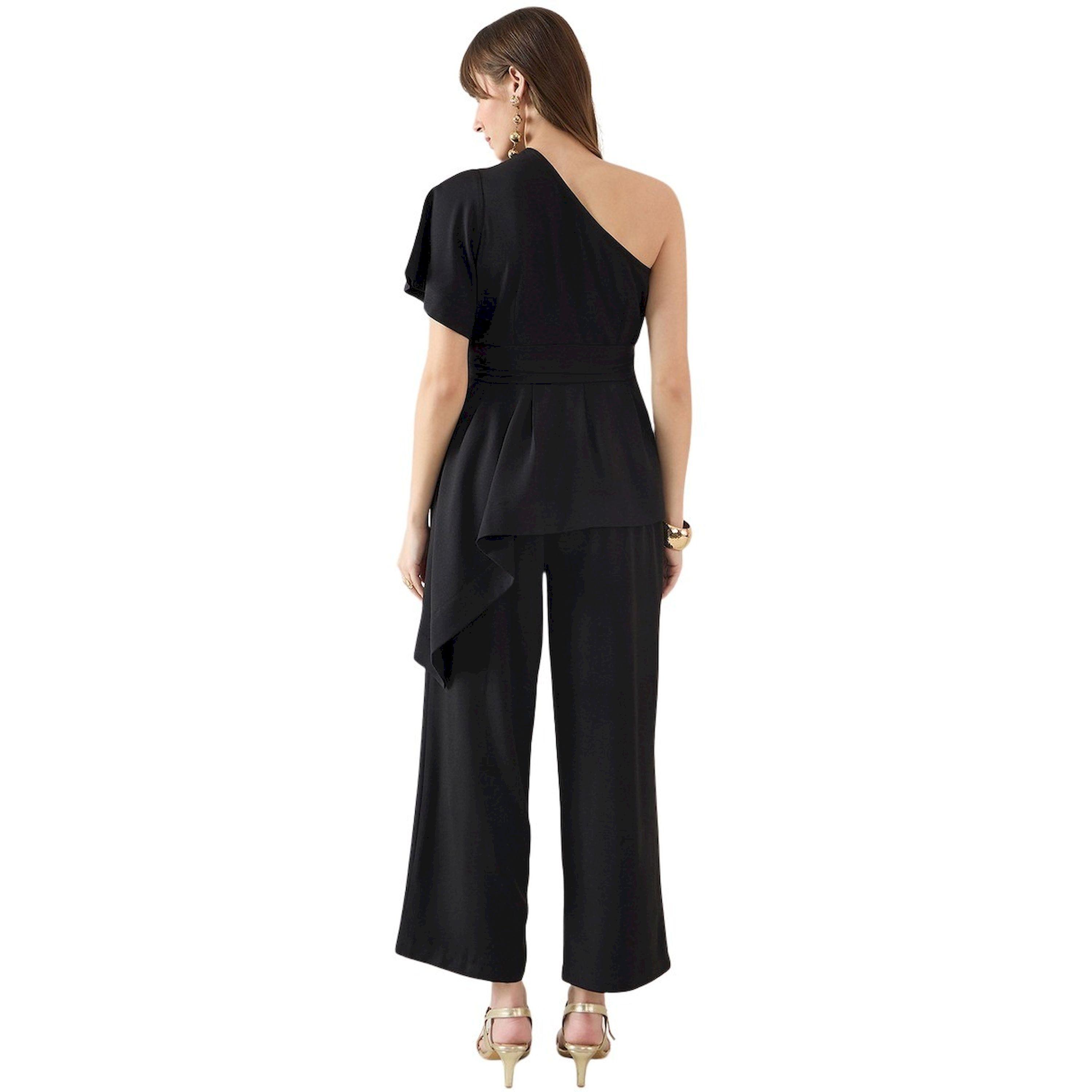 فيميلا × ستايلي-  بلوزة وسروال بكتف واحد وحاشية غير متماثلة-women-clothing-coordsets-image-3
