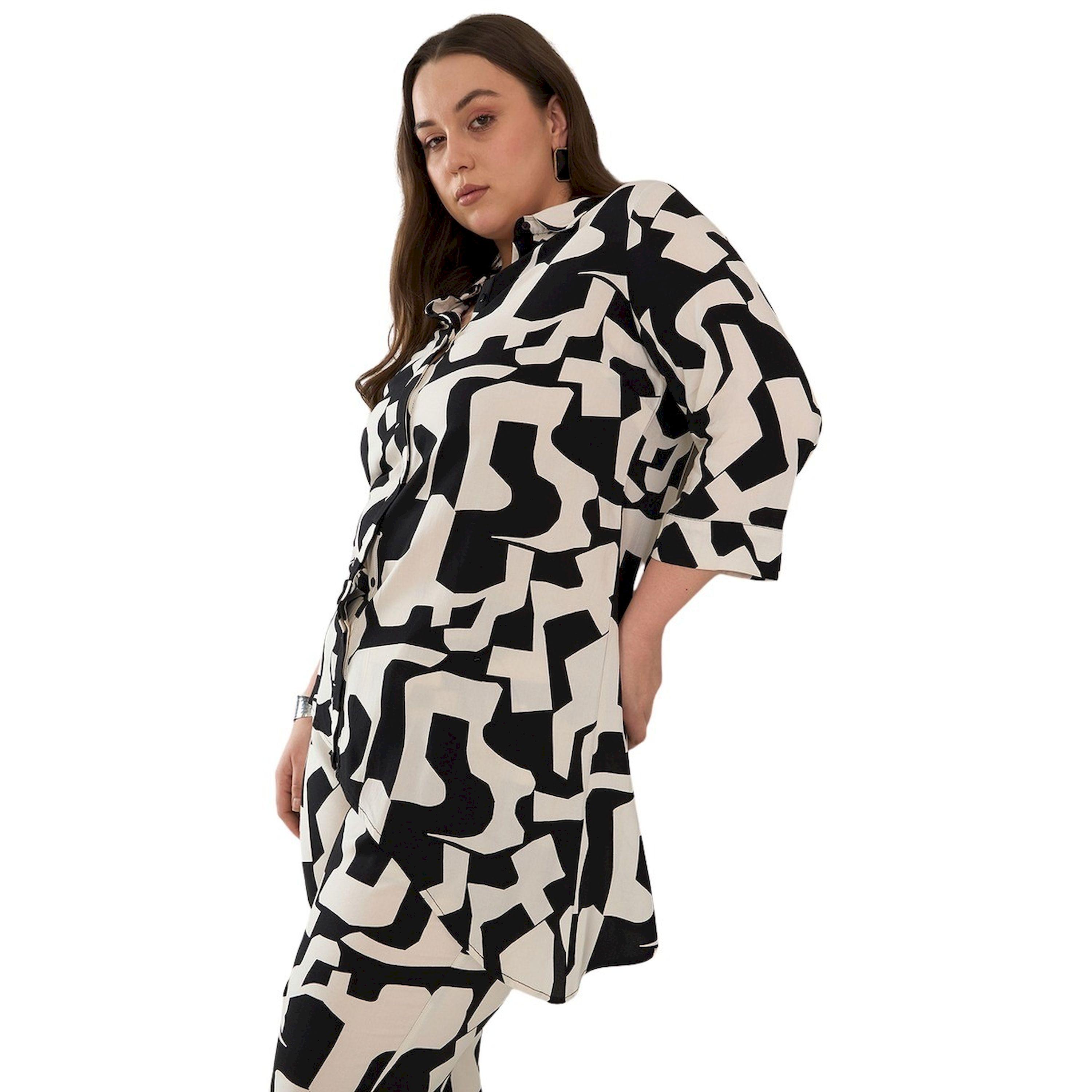 Femmella X Styli Plus Size All-Over Print Shirt and Pants Co-Ords-women-clothing-dresses-image-5