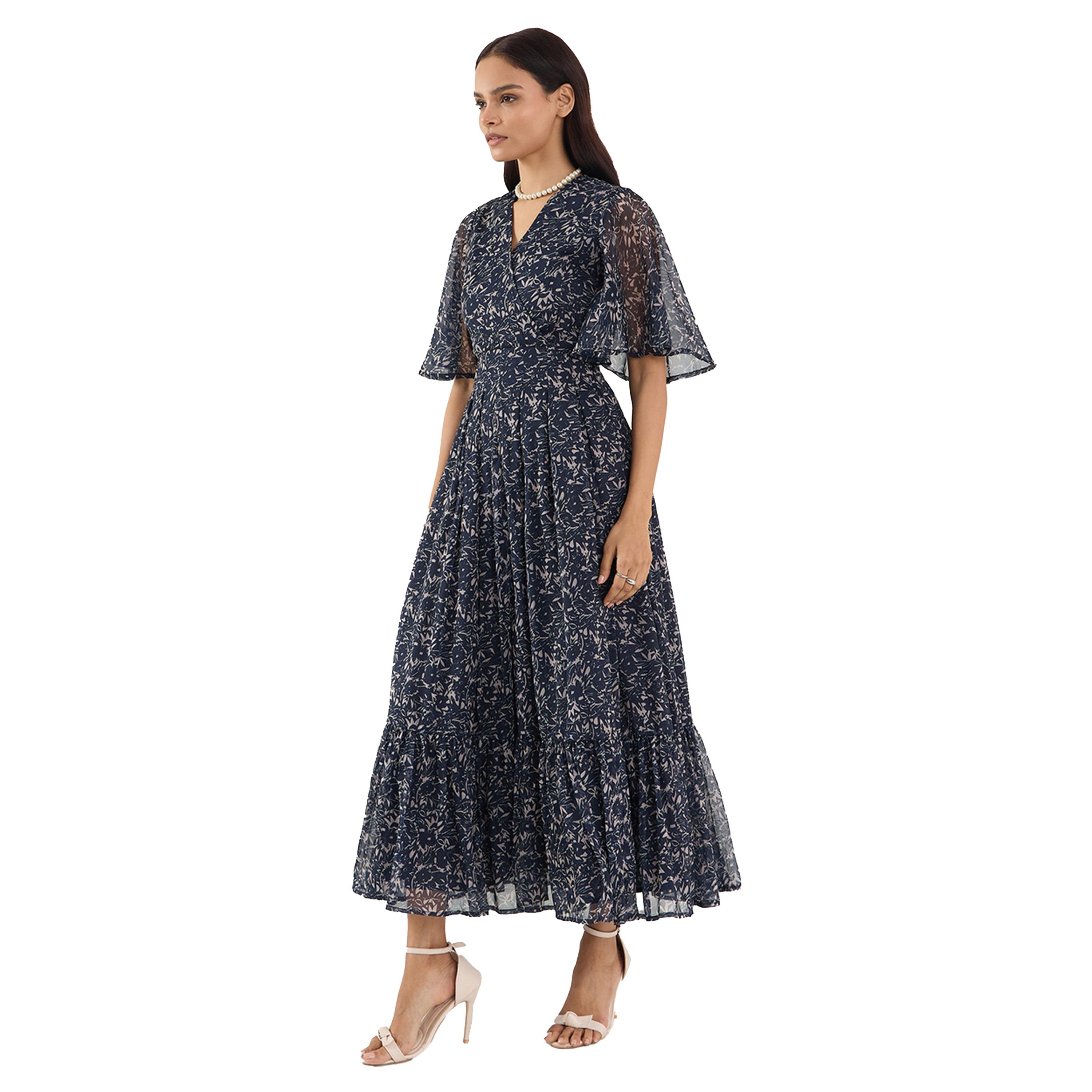 Femmella X Styli Floral Print Wrap Look A-Line Maxi Dress-women-clothing-dresses-image-2