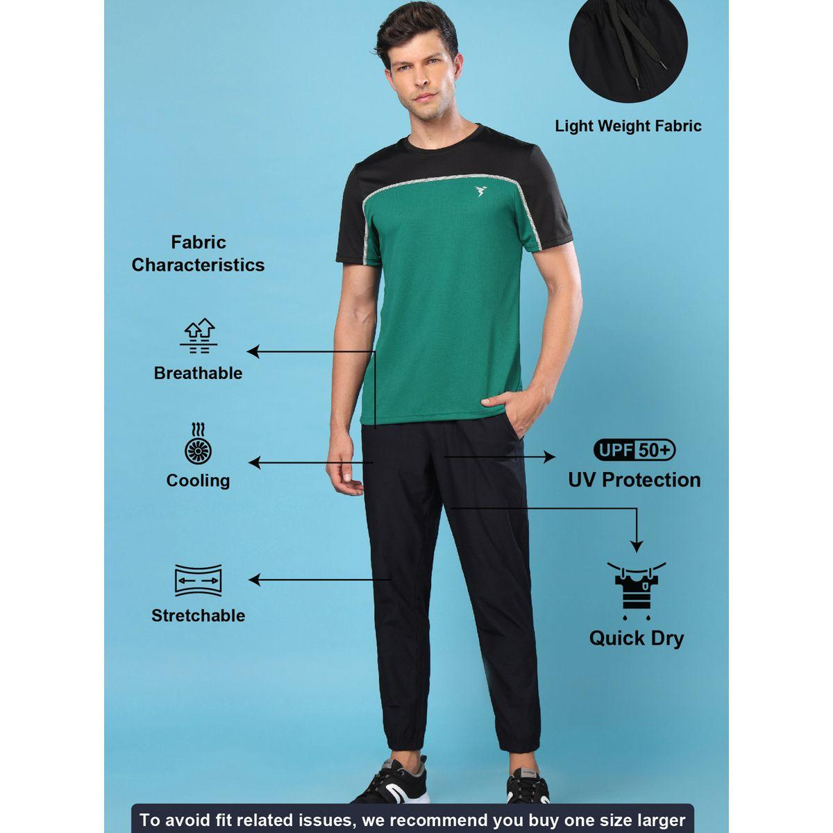 Technosport Solid Stretch Joggers with Drawstring-men-clothing-bottoms-joggers-image-5