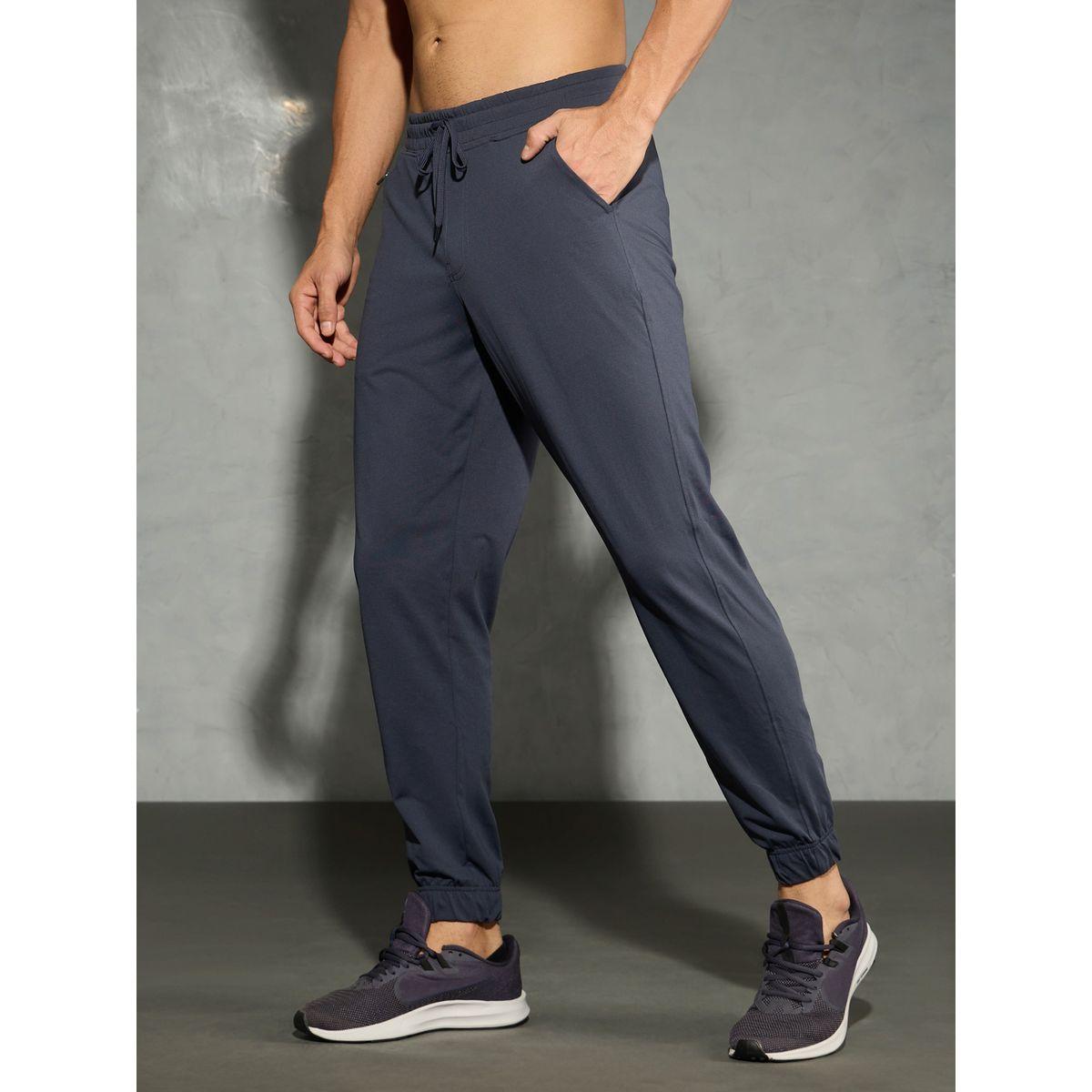 Technosport Solid Stretch Joggers with Drawstring-men-clothing-bottoms-joggers-image-4