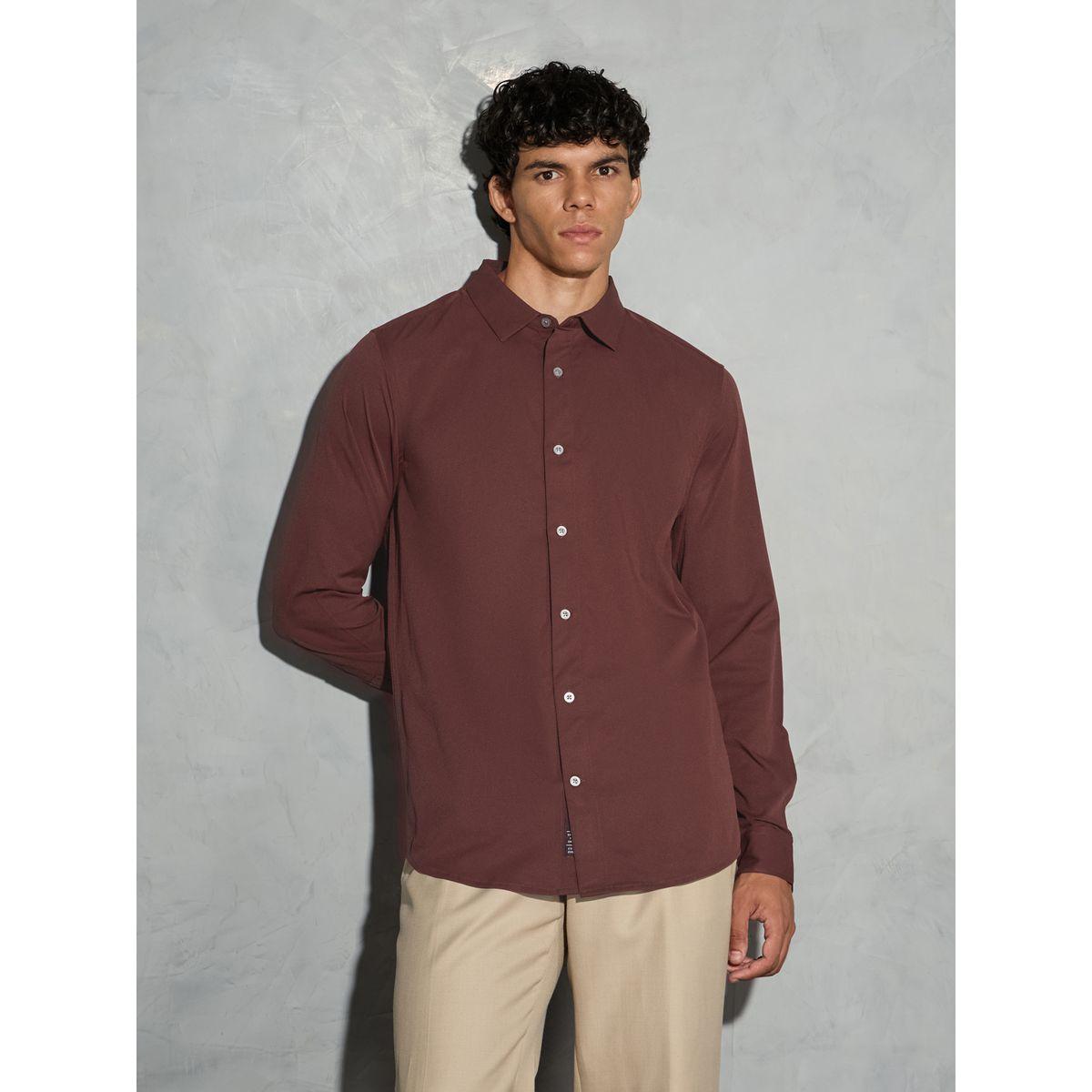 قميص بأكمام طويلة وقصة عادية-men-clothing-shirts-image-1