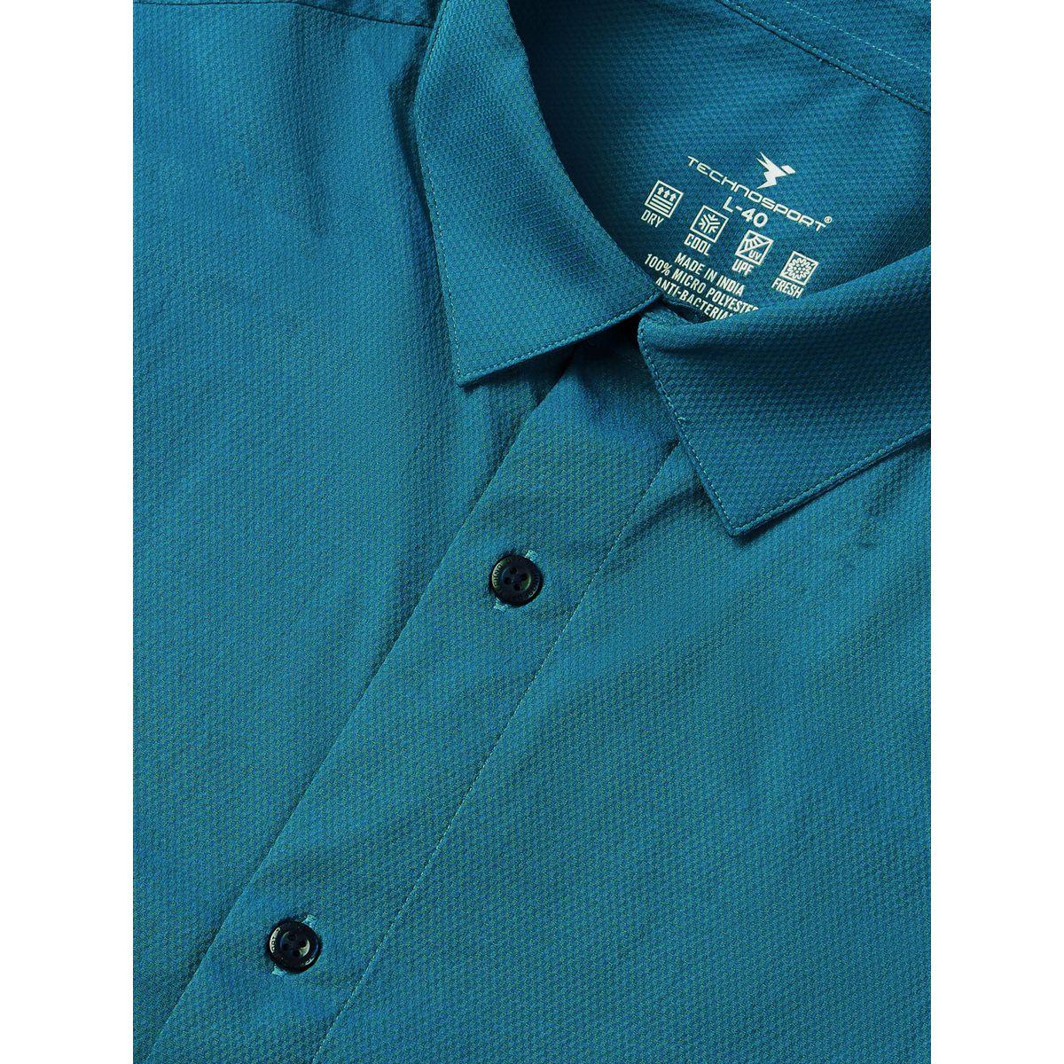 Technosport Solid Spread Collar Buttoned Shirt-men-clothing-shirts-image-4