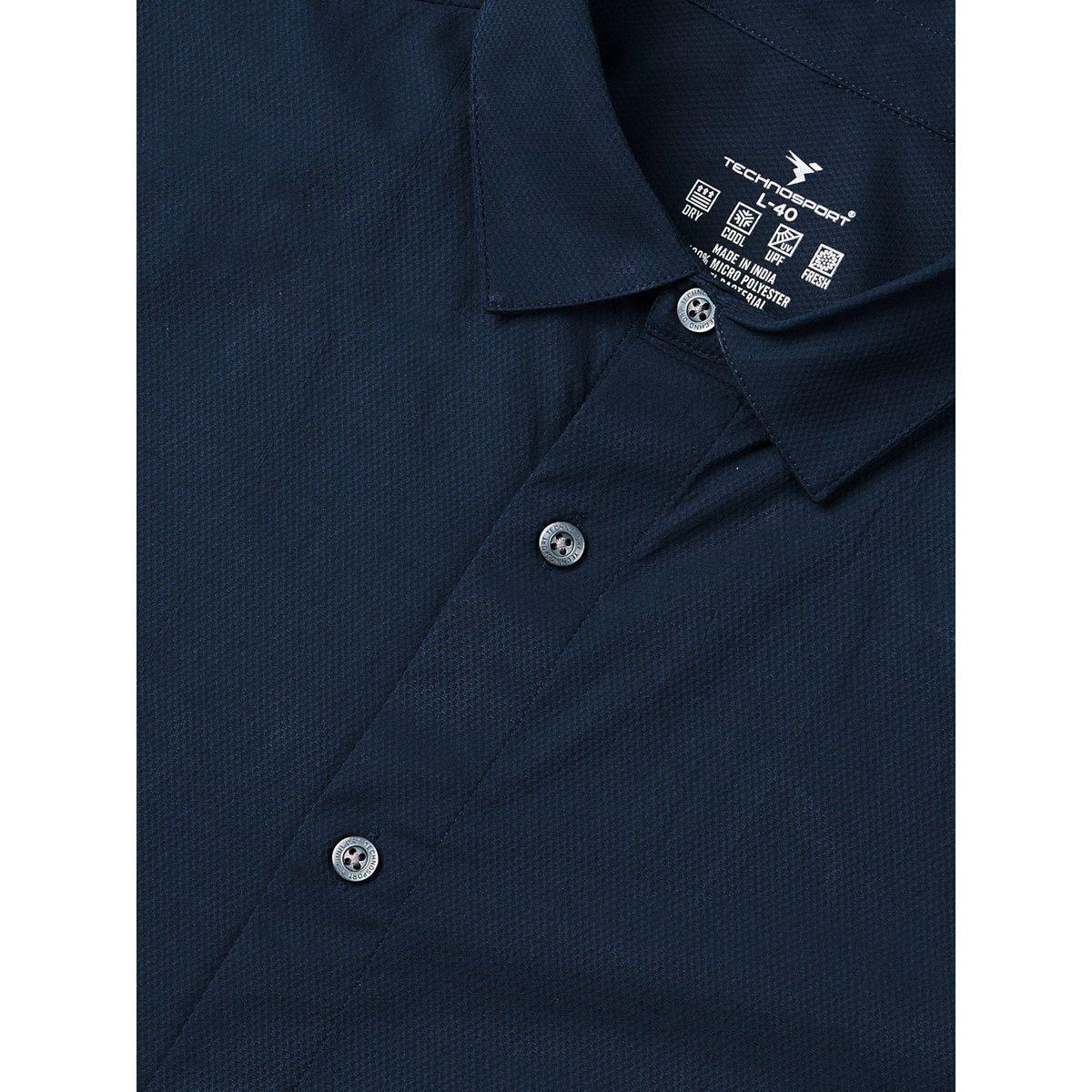 Technosport Solid Spread Collar Buttoned Shirt-men-clothing-shirts-image-6