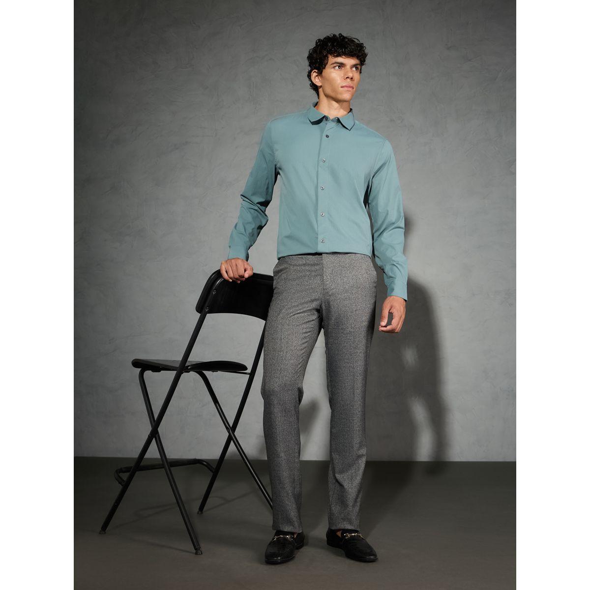 Technosport Solid Spread Collar Regular Fit Shirt-men-clothing-shirts-image-1