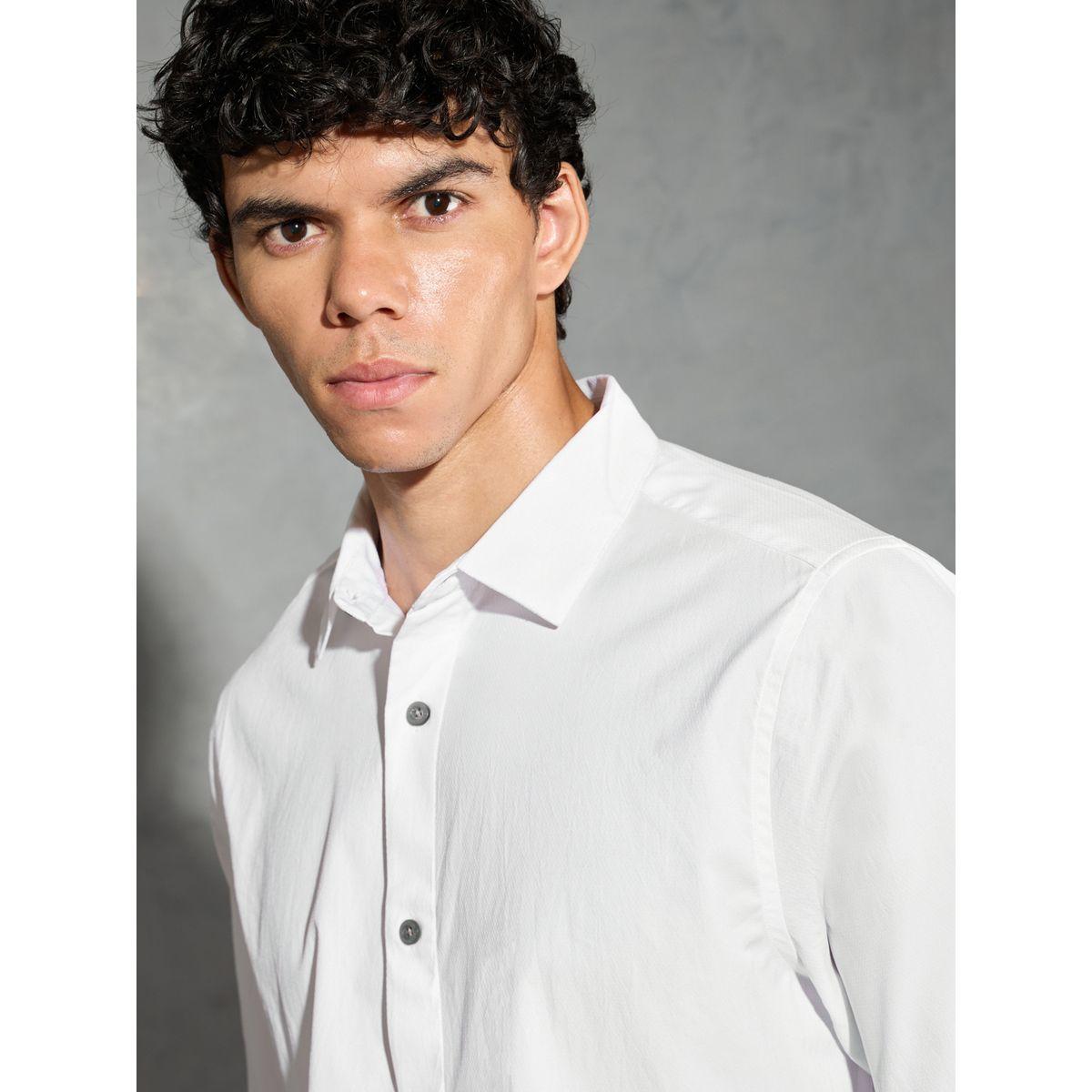 Technosport Solid Spread Collar Regular Fit Shirt-men-clothing-shirts-image-2
