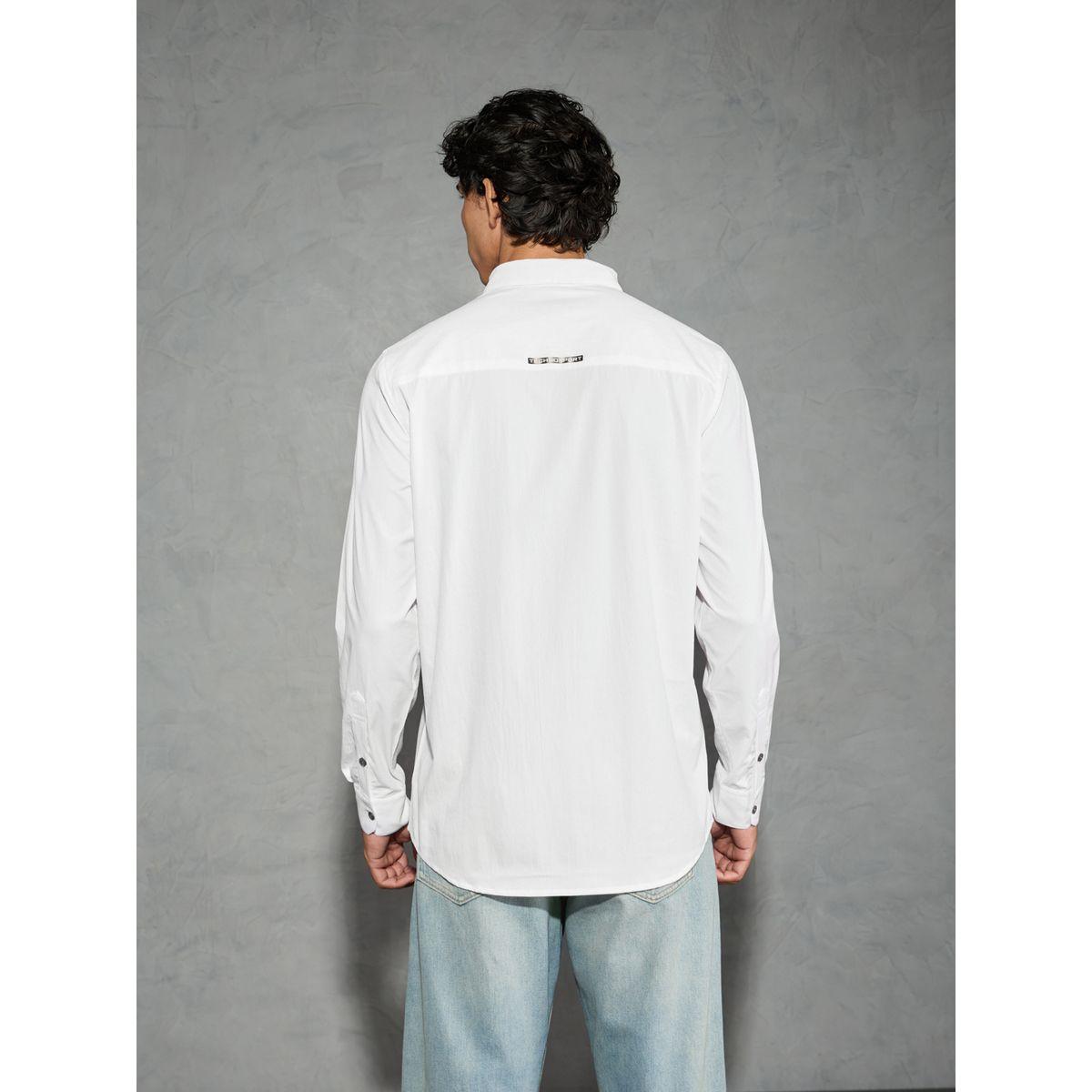 Technosport Solid Spread Collar Regular Fit Shirt-men-clothing-shirts-image-3