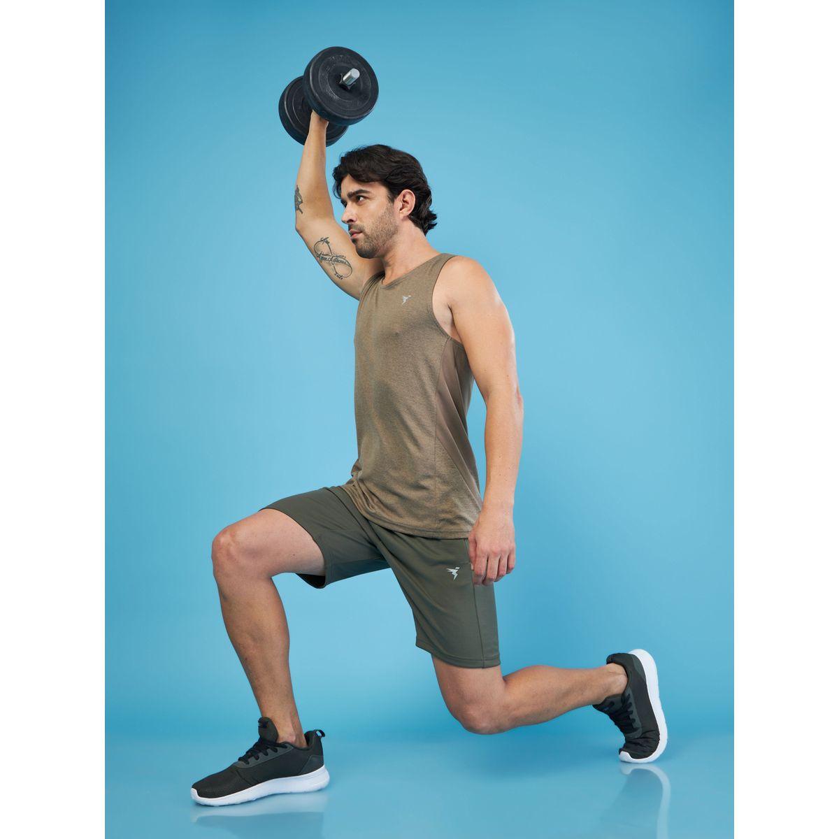 Technosport Solid Mid Rise Shorts with Drawstring-men-clothing-bottoms-shorts-image-4
