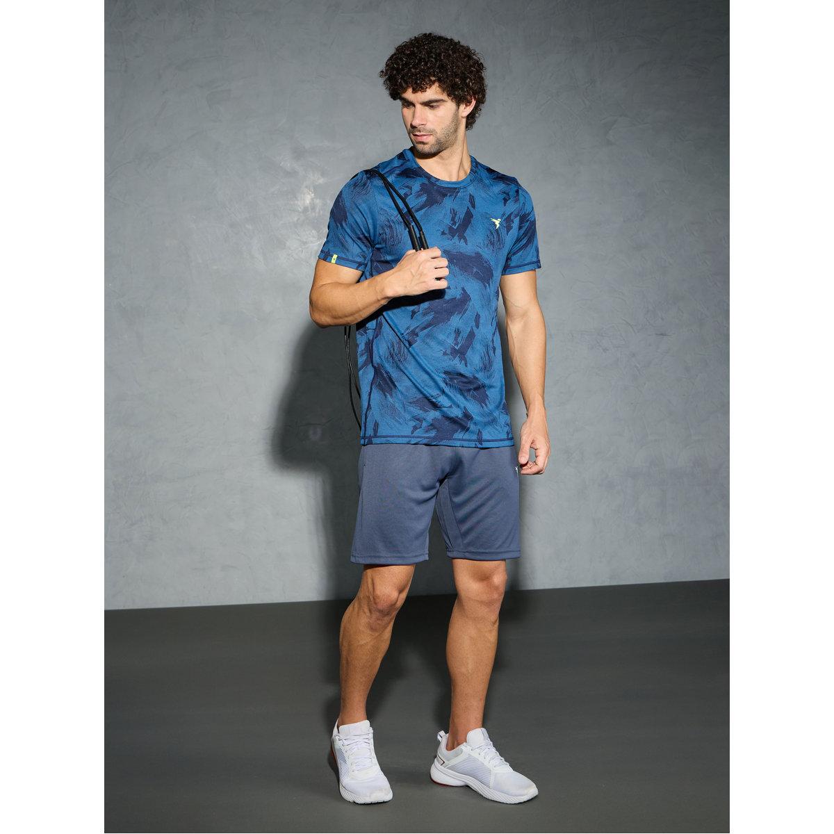 Technosport Men Solid Slim Fit Shorts-men-clothing-bottoms-shorts-image-1