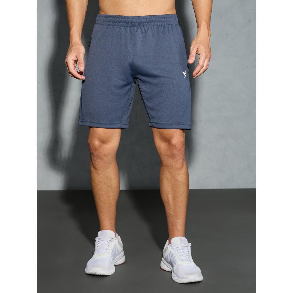 Technosport Men Solid Slim Fit Shorts-men-clothing-bottoms-shorts-image-2