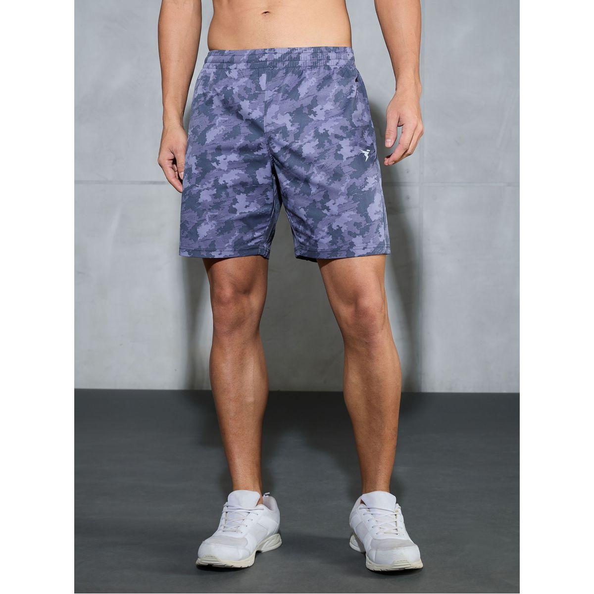 Technosport Solid 2-Way Stretch Camouflage Shorts-sports-men-clothing-bottoms-shorts-image-3