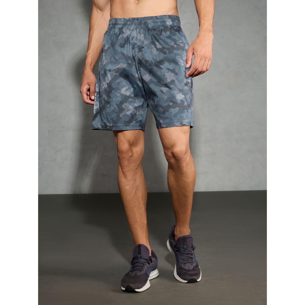 Technosport Solid 2-Way Stretch Camouflage Shorts-sports-men-clothing-bottoms-shorts-image-2