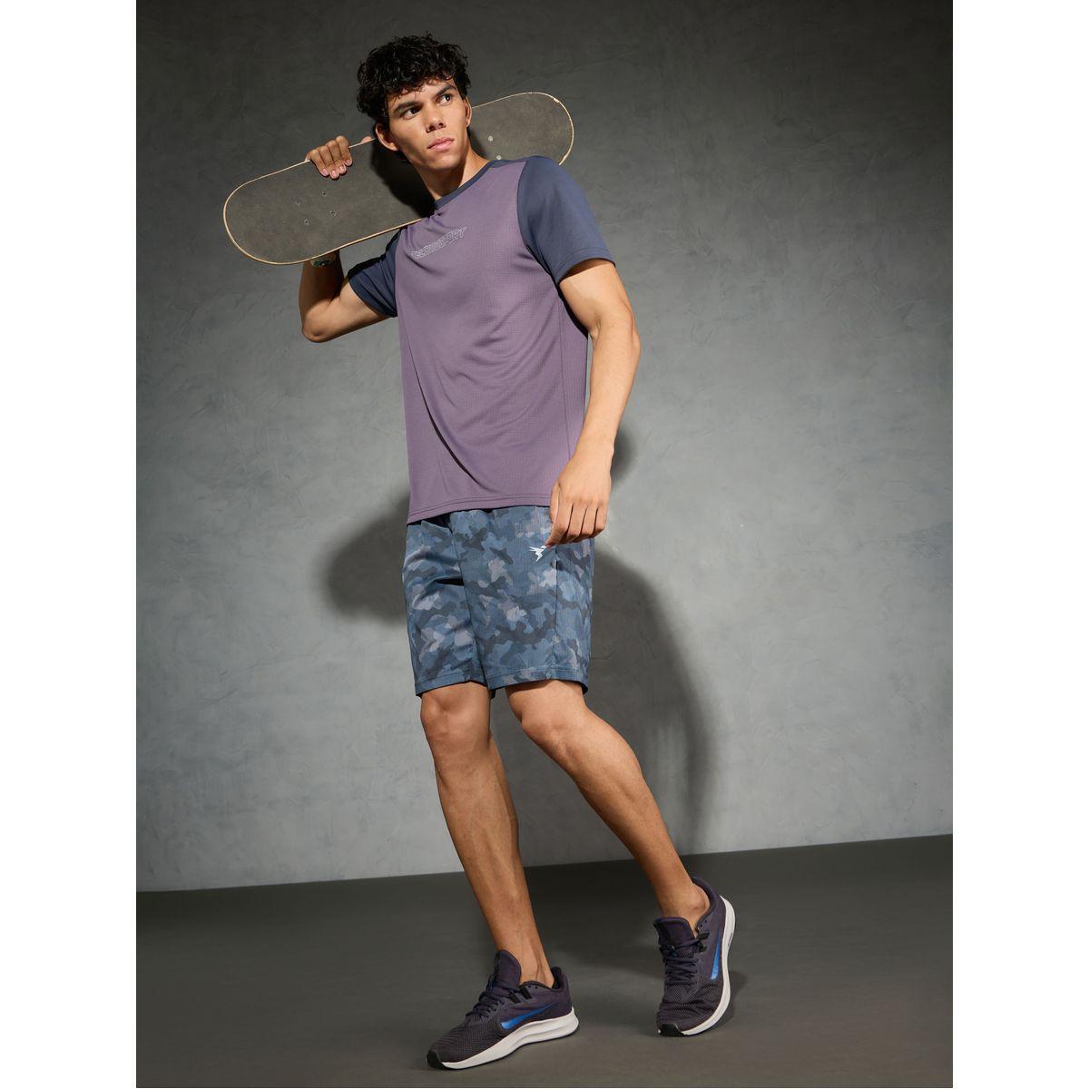 Technosport Solid 2-Way Stretch Camouflage Shorts-sports-men-clothing-bottoms-shorts-image-5