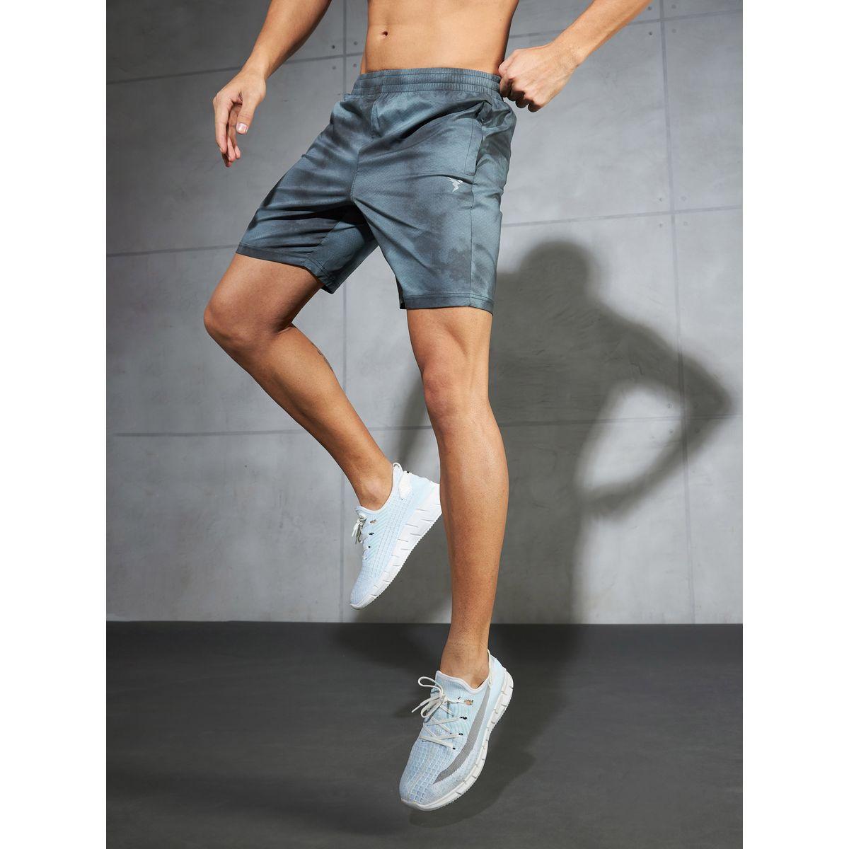 Technosport Solid 2-Way Stretch Tie-Dye Print Shorts-sports-men-clothing-bottoms-shorts-image-1