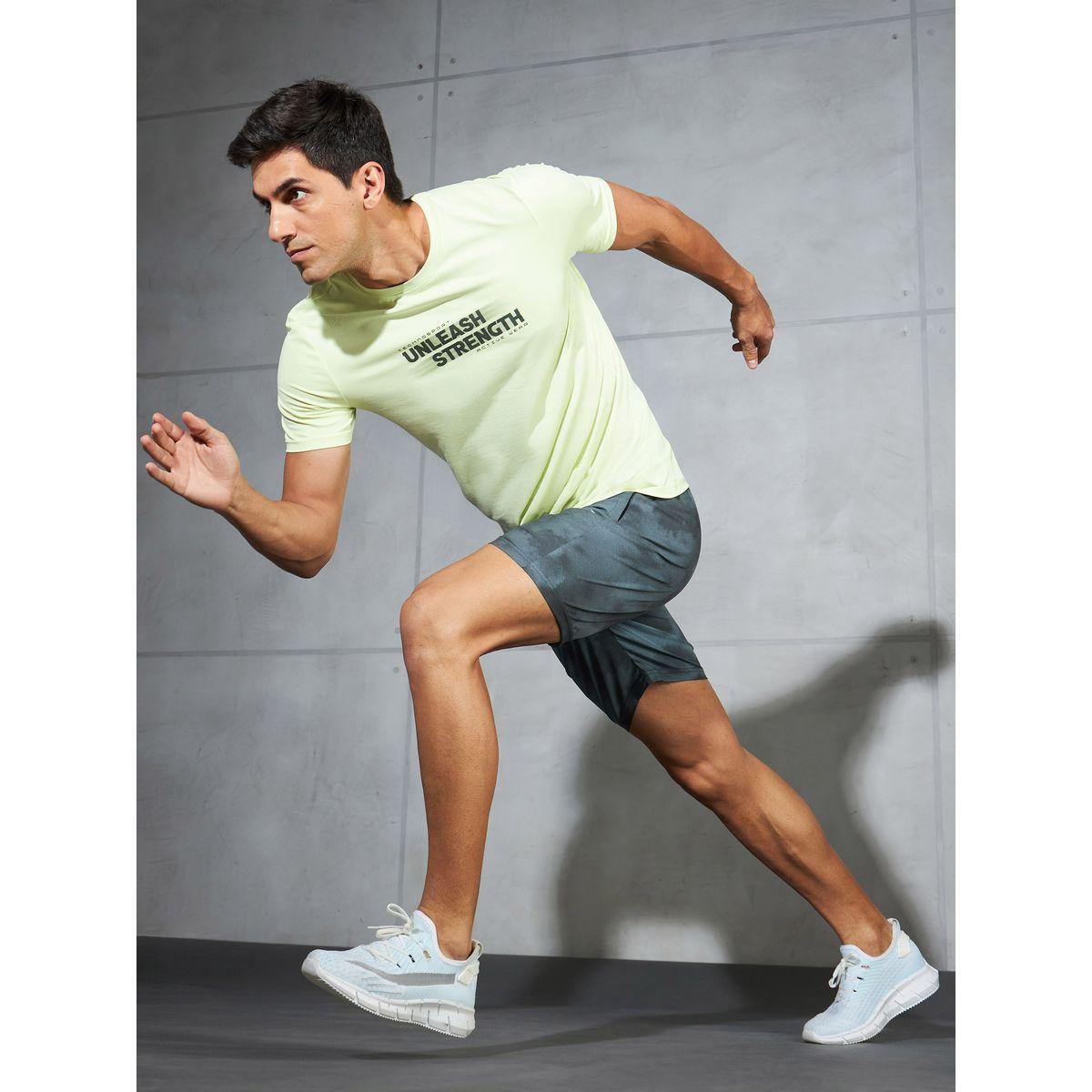 Technosport Solid 2-Way Stretch Tie-Dye Print Shorts-sports-men-clothing-bottoms-shorts-image-2