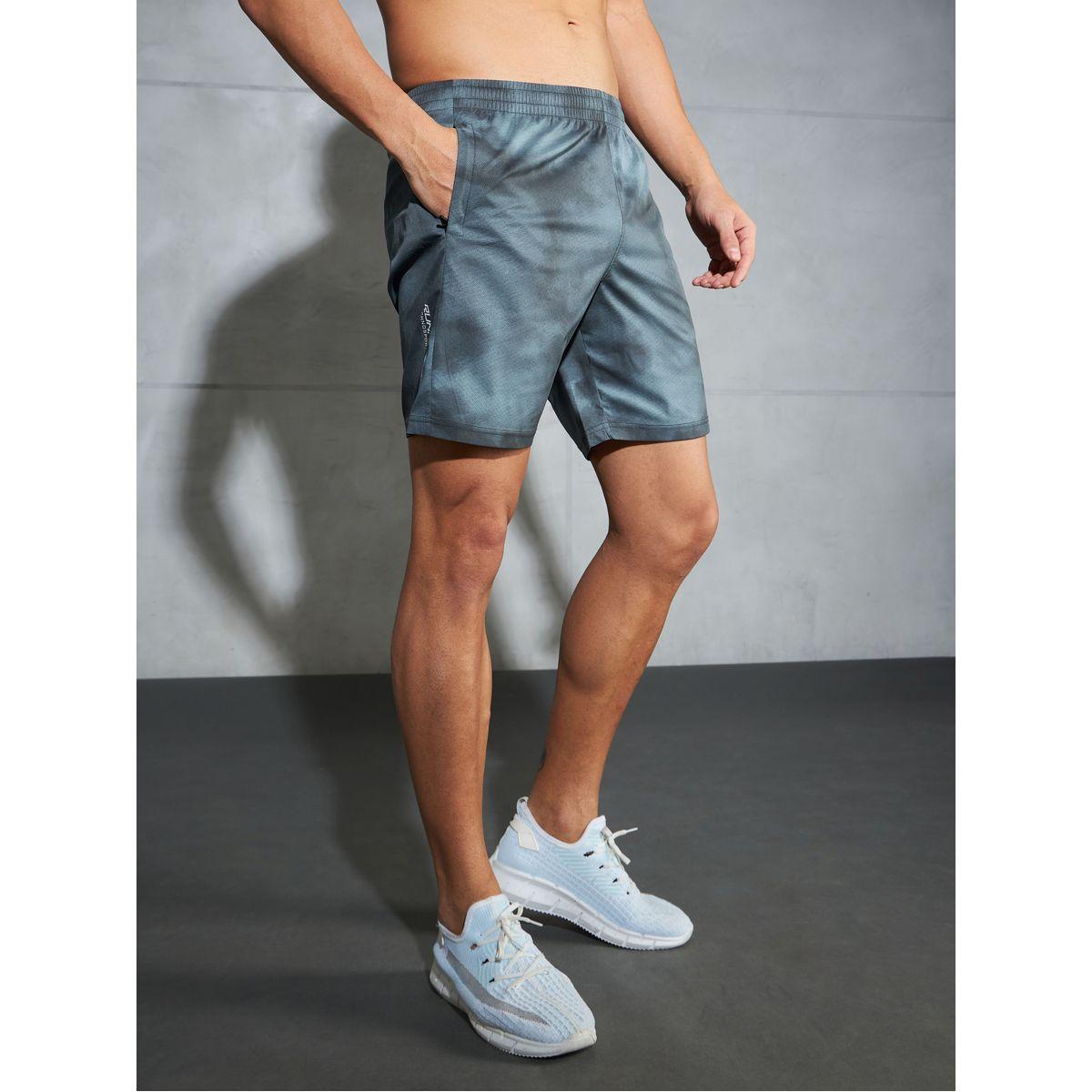 Technosport Solid 2-Way Stretch Tie-Dye Print Shorts-sports-men-clothing-bottoms-shorts-image-4