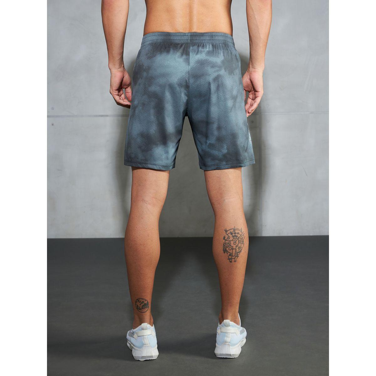 Technosport Solid 2-Way Stretch Tie-Dye Print Shorts-sports-men-clothing-bottoms-shorts-image-5