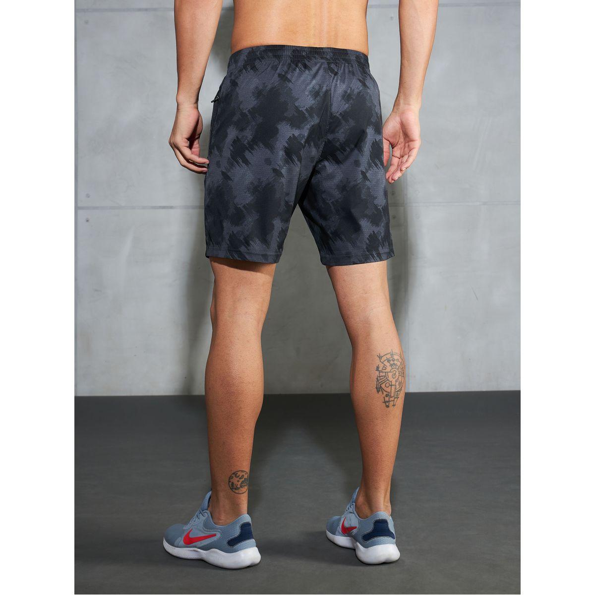 Technosport Solid 2-Way Stretch Tie-Dye Print Shorts-sports-men-clothing-bottoms-shorts-image-4