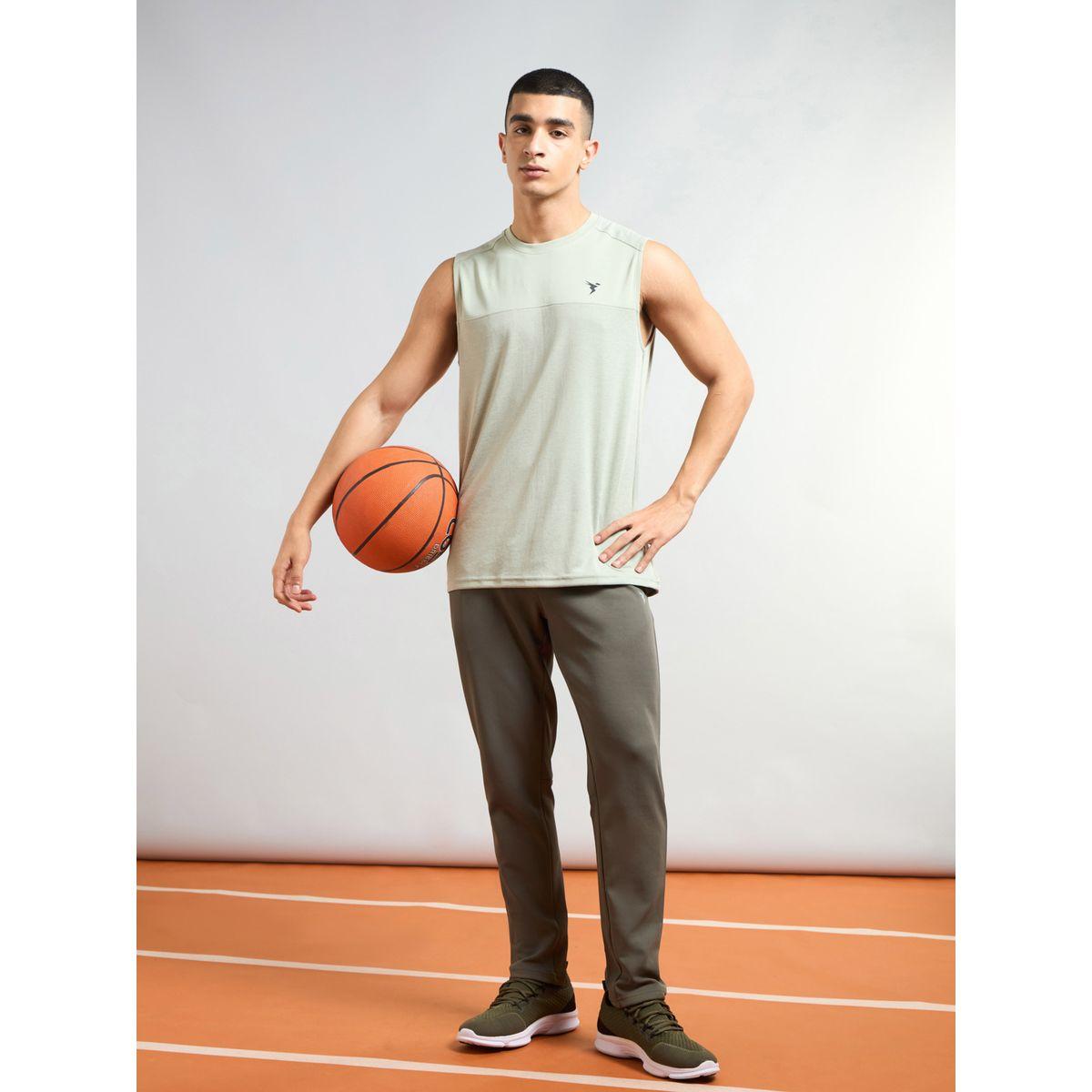 Technosport Men Green Solid 4-Way Stretch Track Pants-men-clothing-bottoms-joggers-image-6
