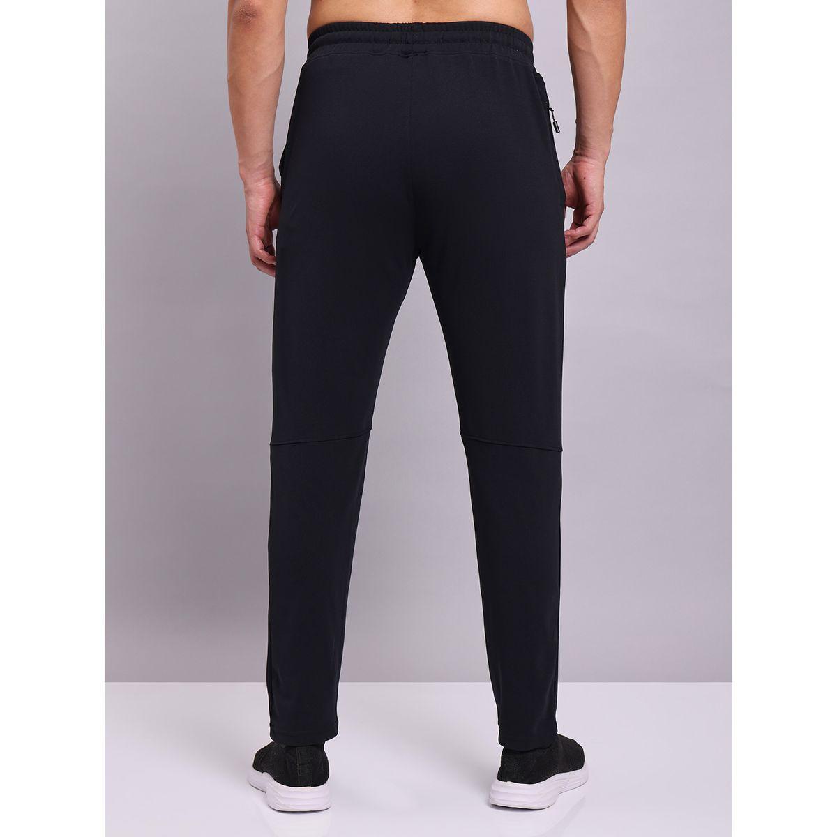 بنطال رياضي سادة بنسيج مطاطي رباعي الاتجاهات-men-clothing-bottoms-joggers-image-1