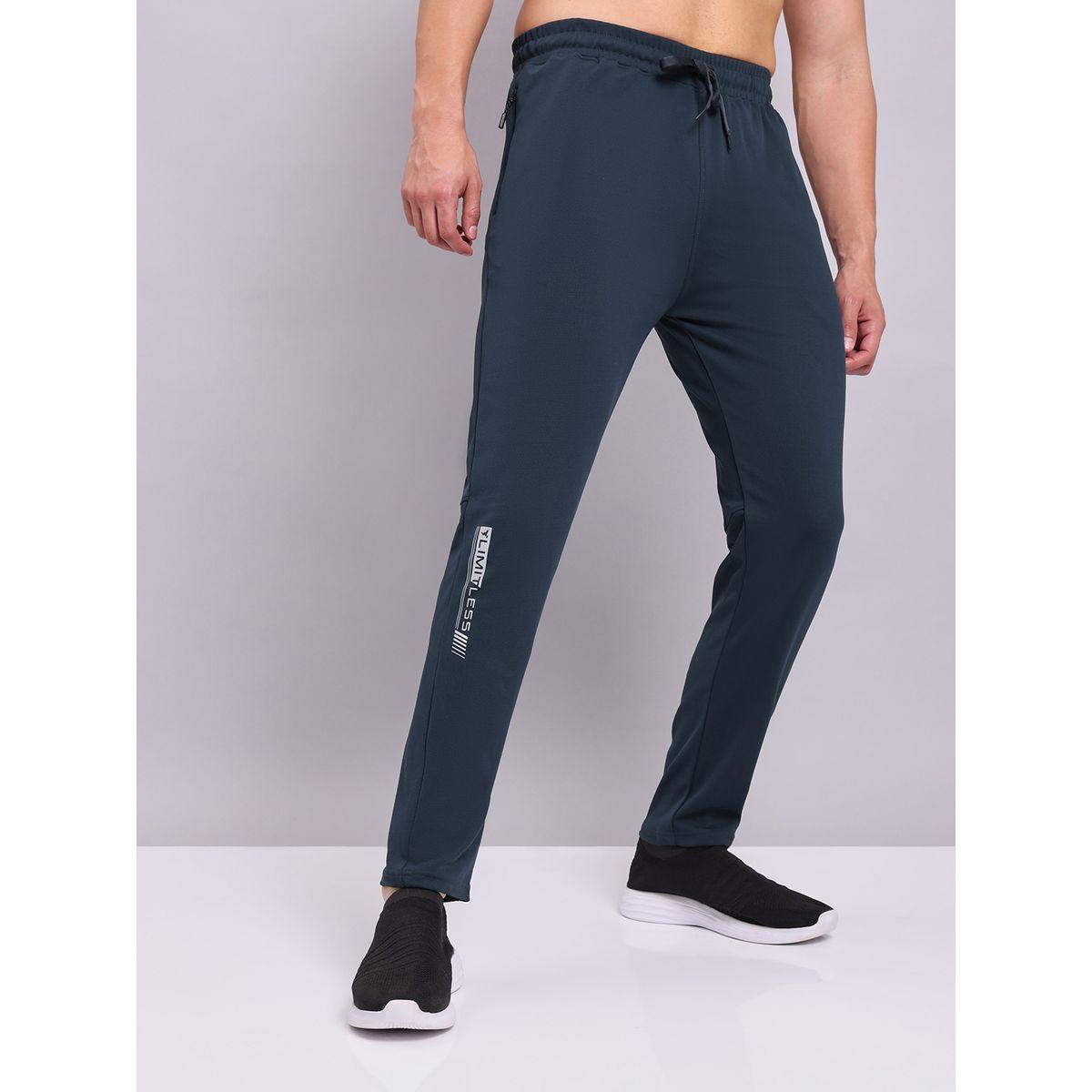 بنطال رياضي سادة بنسيج مطاطي رباعي الاتجاهات-men-clothing-bottoms-joggers-image-4