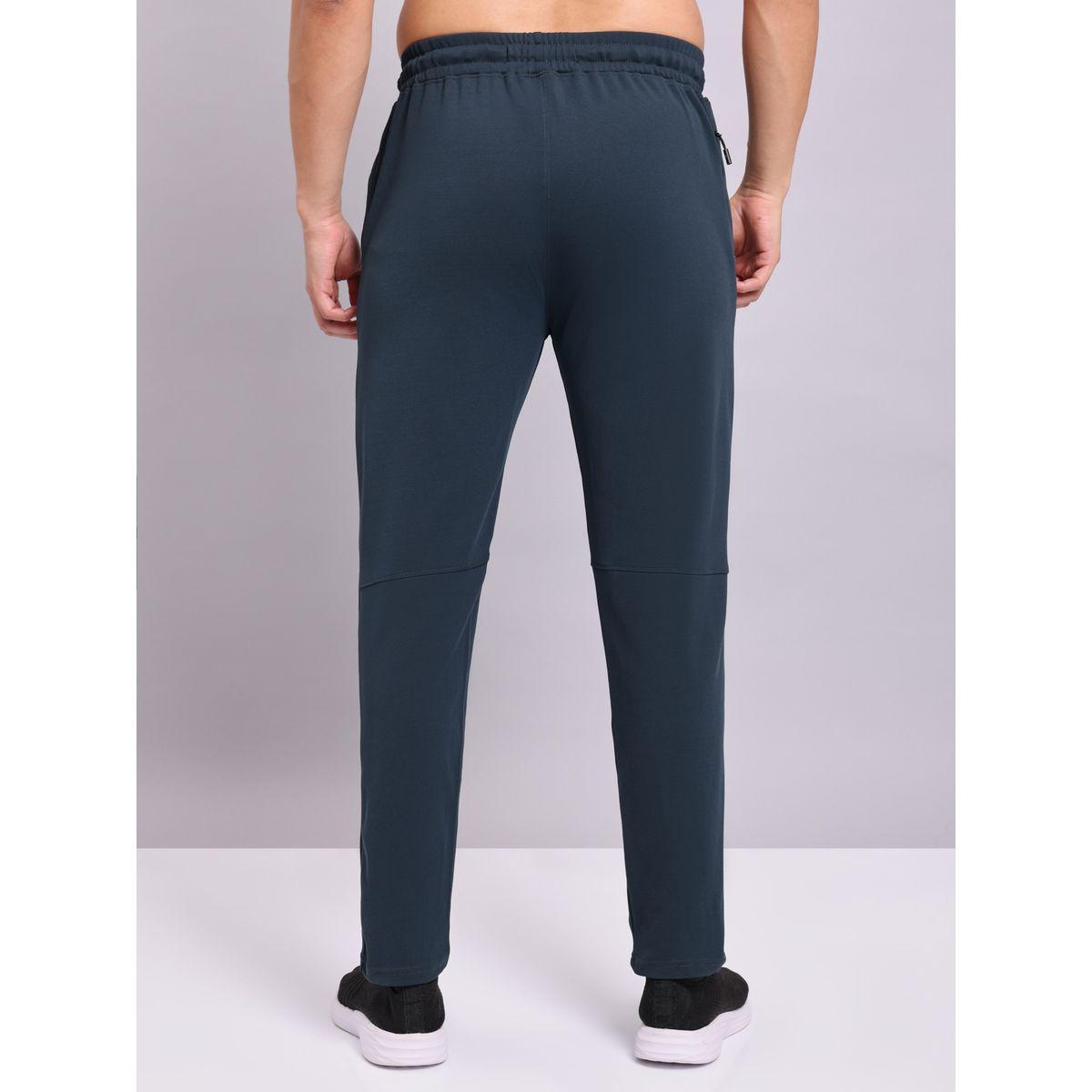 بنطال رياضي سادة بنسيج مطاطي رباعي الاتجاهات-men-clothing-bottoms-joggers-image-2