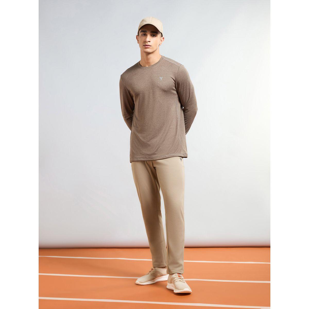 Technosport Men Brown Solid 4-Way Stretch Track Pants-men-clothing-bottoms-joggers-image-6