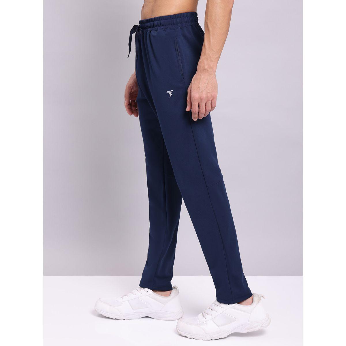 Technosport Men Blue Solid 4-Way Stretch Track Pants-men-clothing-bottoms-joggers-image-3