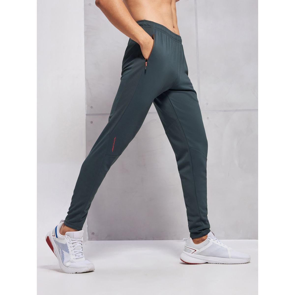 Technosport Men Solid Slim Fit Track Pants-men-clothing-bottoms-joggers-image-1