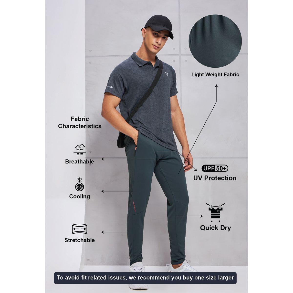 Technosport Men Solid Slim Fit Track Pants-men-clothing-bottoms-joggers-image-4