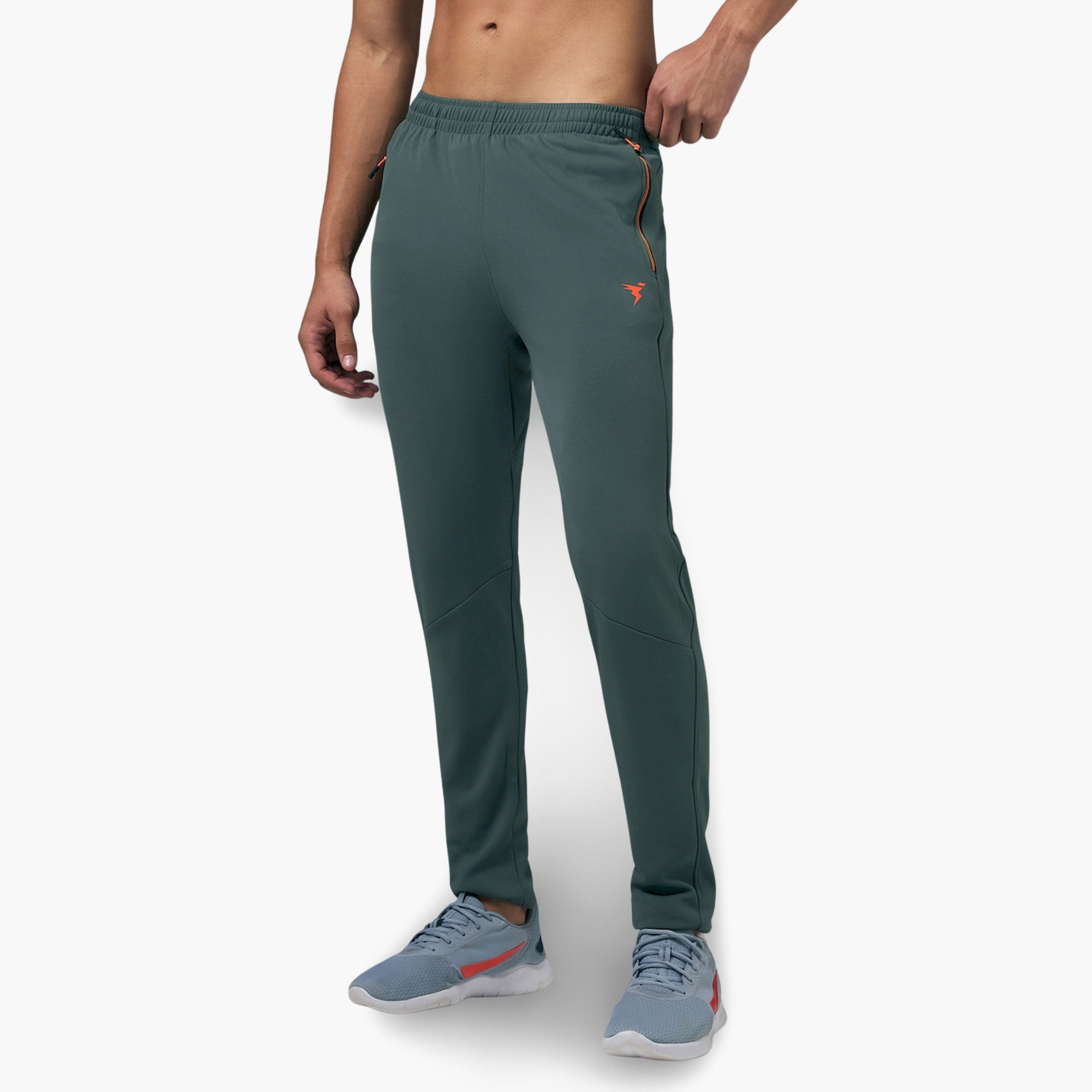 Technosport X Styli  Green Solid Track Pants with Zip Pocket-women-clothing-bottoms-joggers-image-2