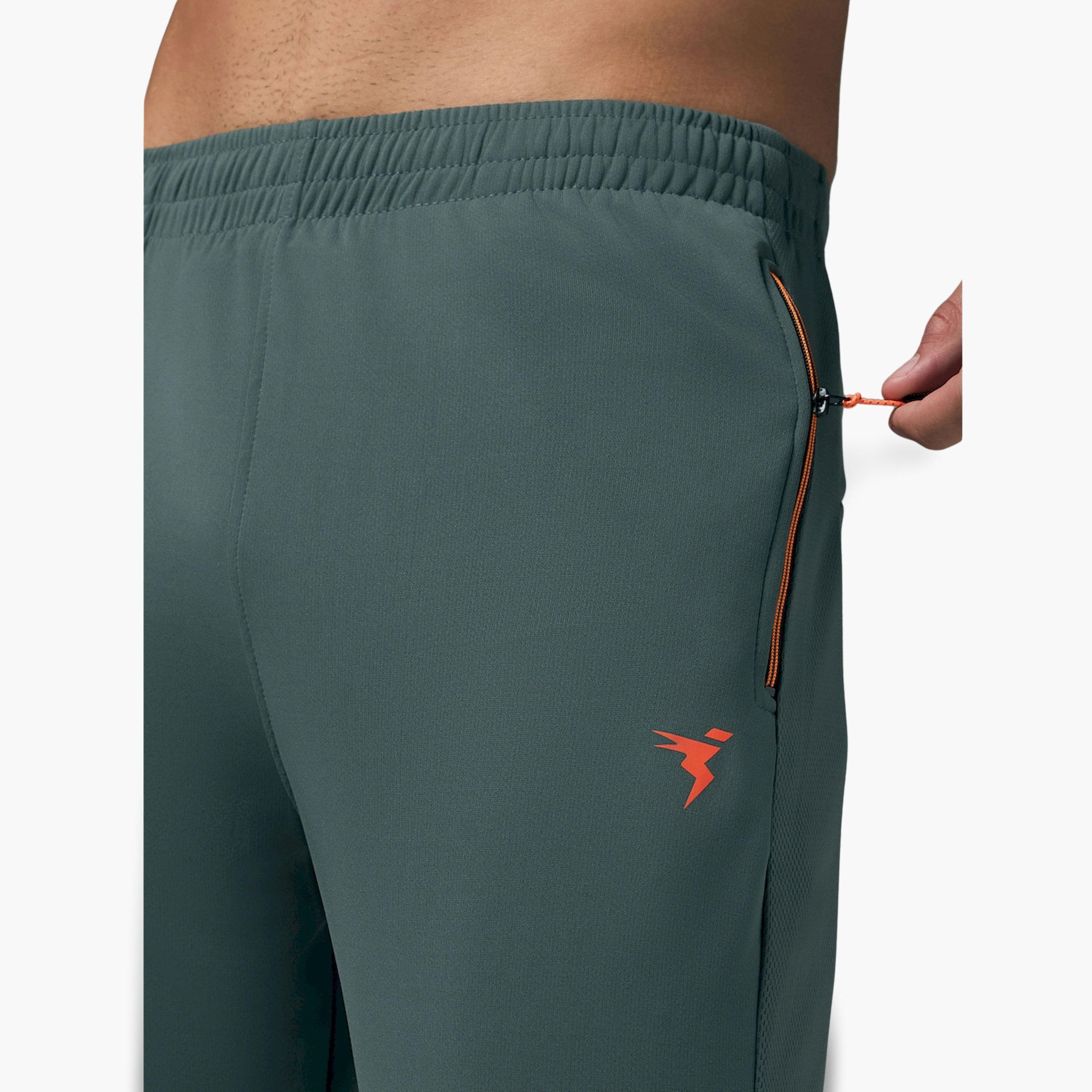 Technosport X Styli  Green Solid Track Pants with Zip Pocket-women-clothing-bottoms-joggers-image-3