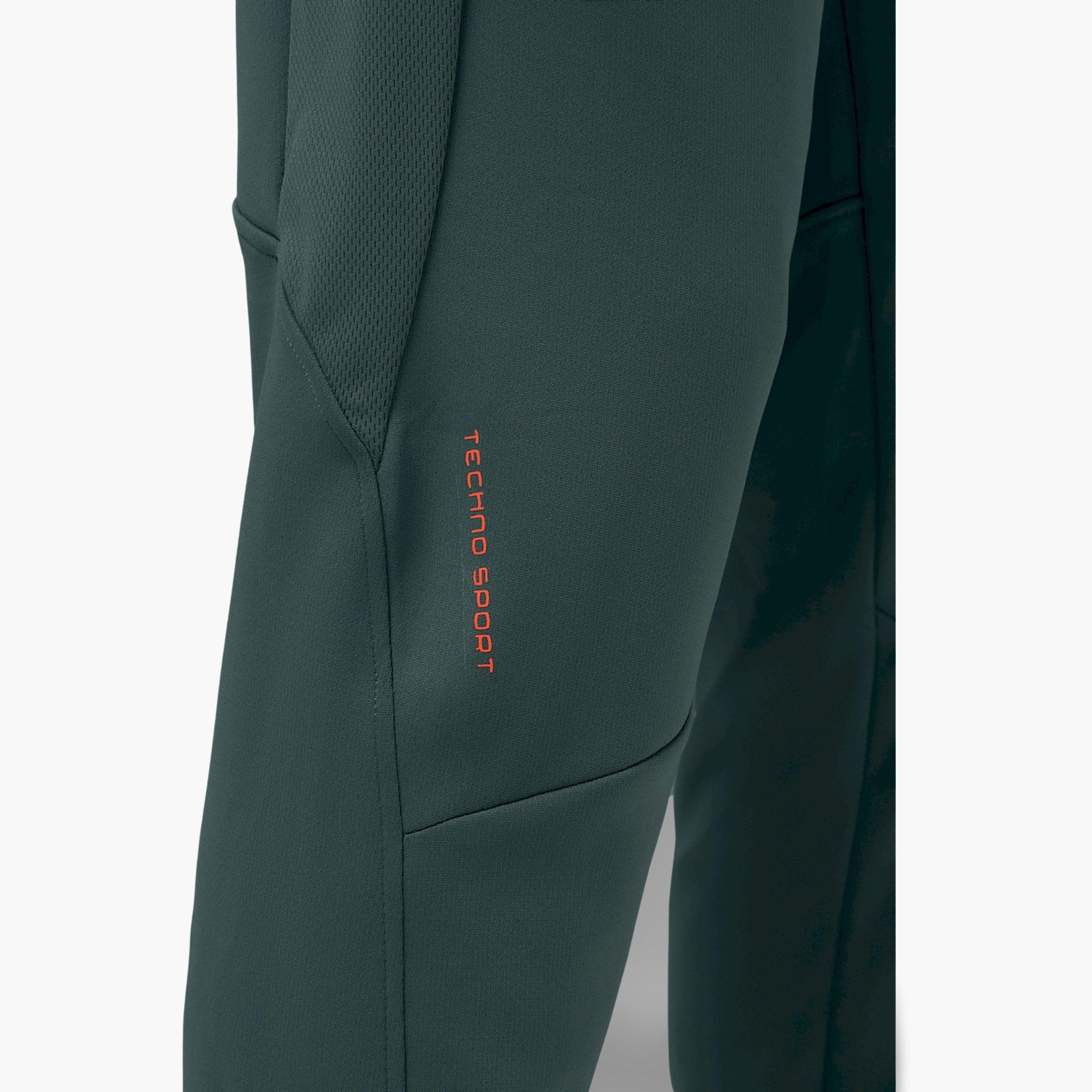 Technosport X Styli  Green Solid Track Pants with Zip Pocket-women-clothing-bottoms-joggers-image-4