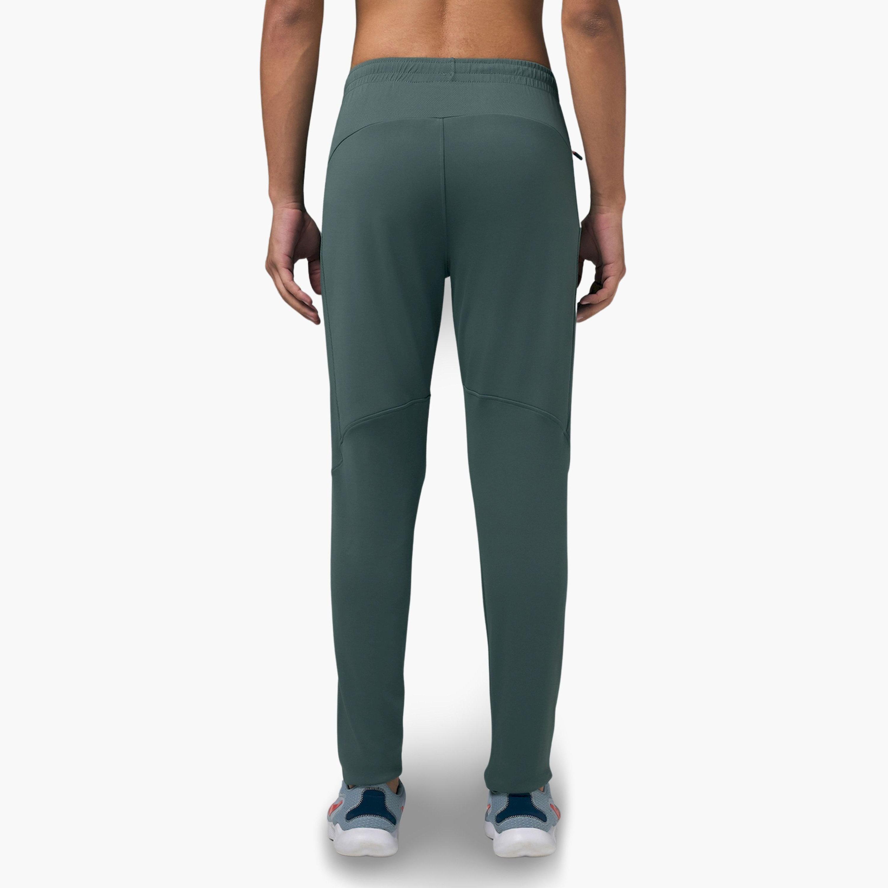 Technosport X Styli  Green Solid Track Pants with Zip Pocket-women-clothing-bottoms-joggers-image-5