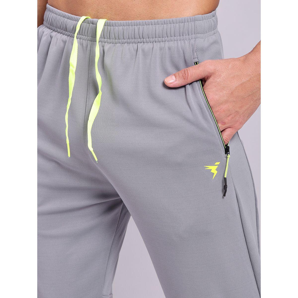 Technosport Men Grey Solid Elasticated Waistband Track Pants-men-clothing-bottoms-joggers-image-3