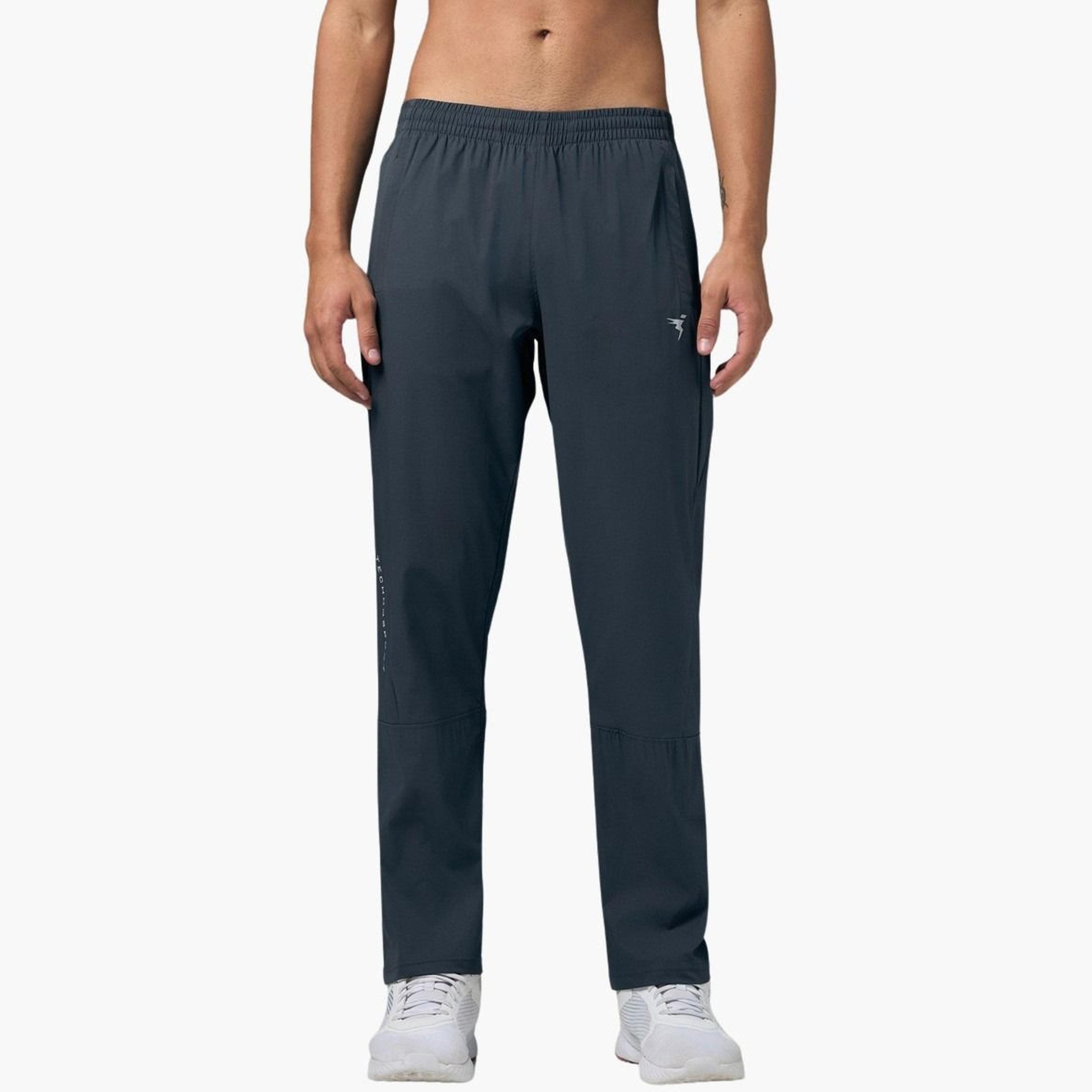 Technosport Men Solid Slim Fit Sports Track Pants-men-clothing-sportswearandactivewear-bottoms-joggers-image-1